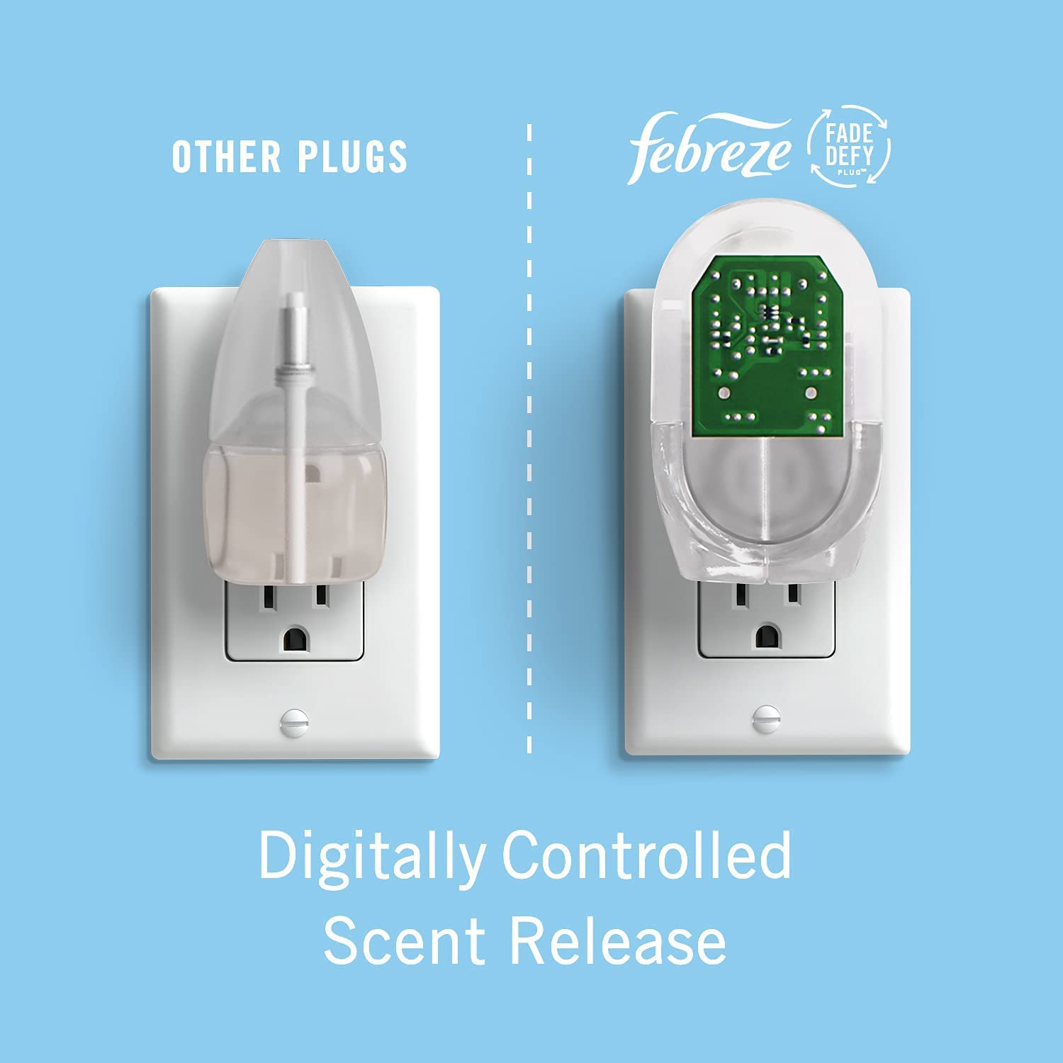 Febreze LIGHT PLUG Air Freshener, Bamboo, Starter Kit & Oil Refill - Thumbnail 4