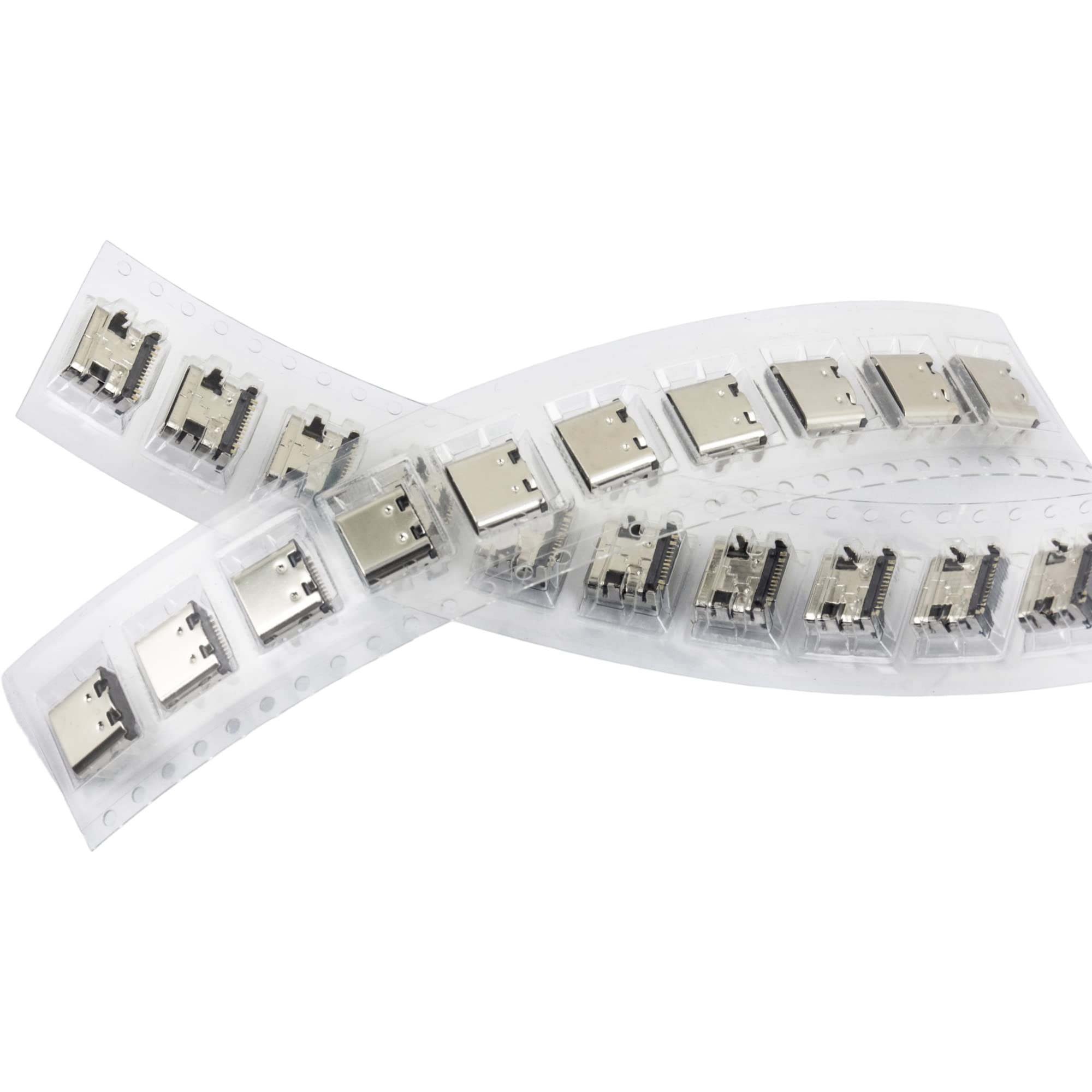 Naughtystarts 100Pcs Usb Type C 3.1 Female Socket 16Pins Solder Connector Jack Port For Electronics Power Port Replacement Or Di