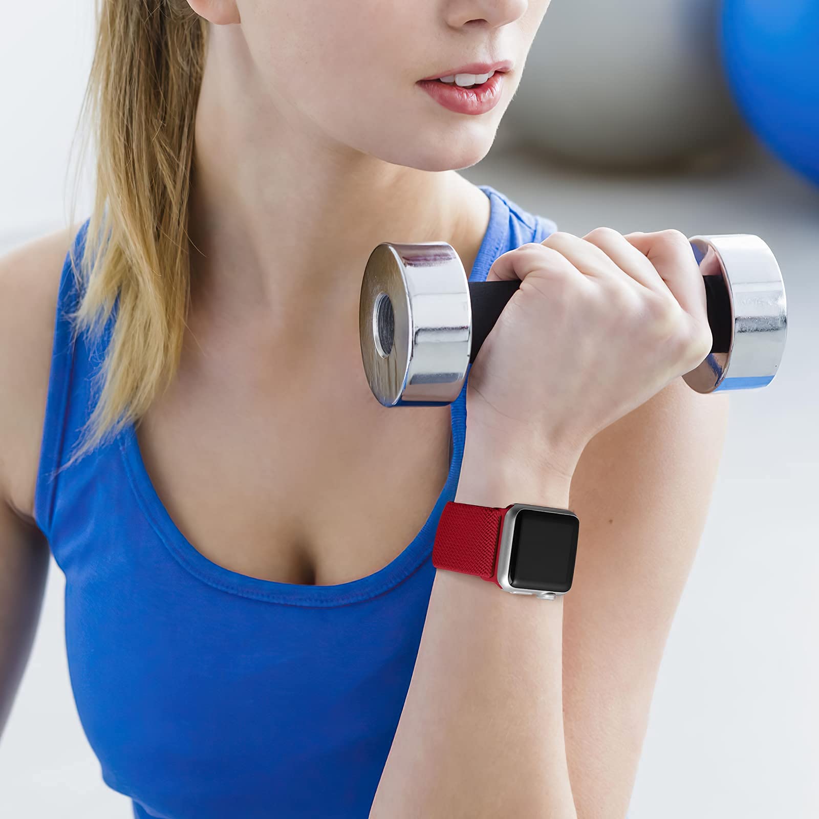 Daqin 3 Pack Elastic Band Compatible With Apple Watch Band 38Mm 40Mm 41Mm 42Mm 44Mm 45Mm 46Mm Women Men, Adjustable Elastic Brai