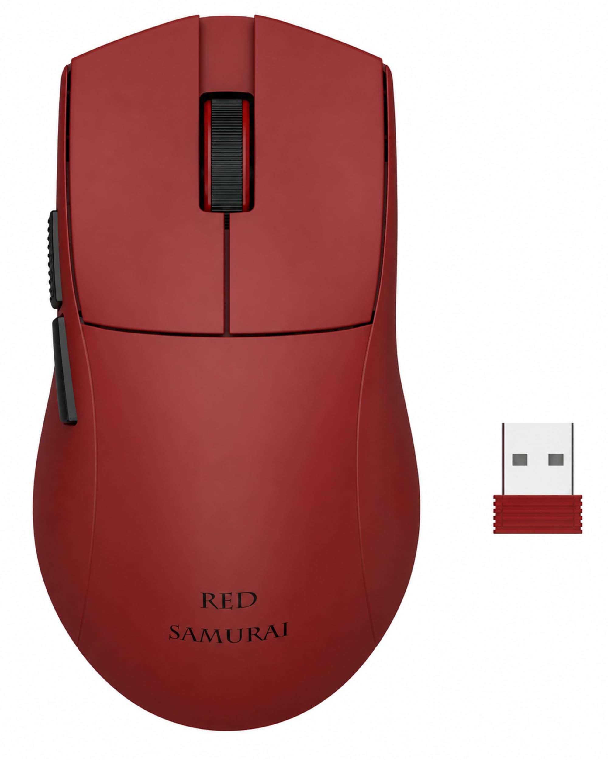 RED SAMURAI Wireless Gaming Mouse, 51g UltraLight, TriMode,Red
