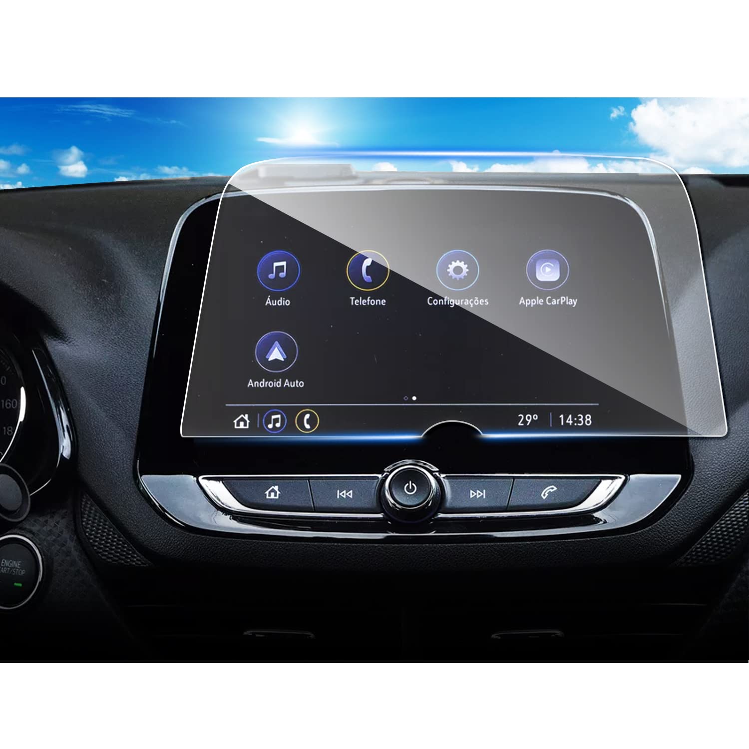 Shaohao For 2022 Chevrolet Onix Mylink 3 Screen Protector, Touchscreen Protector Car Stereo Screen Protector For 2022 Chevy Onix Mylink 3 7 In Touch Screen Ptotective Film For 2021 2020 Chevrolet