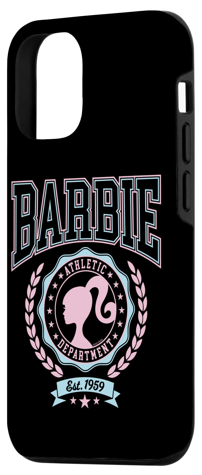 Iphone 12/12 Pro Barbie   Varsity Athletic Department Silhouette Logo Case
