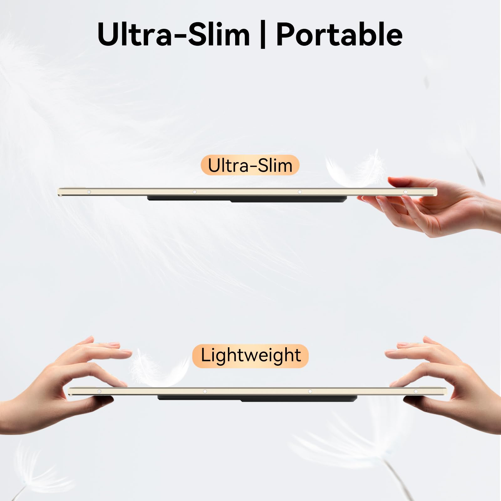 Siaviala Portable Monitor,15.6'' Laptop Screen Extender, Ultra Slim Travel Monitor With Speakers Usb C, Fhd 1080P Ips Dual Displ