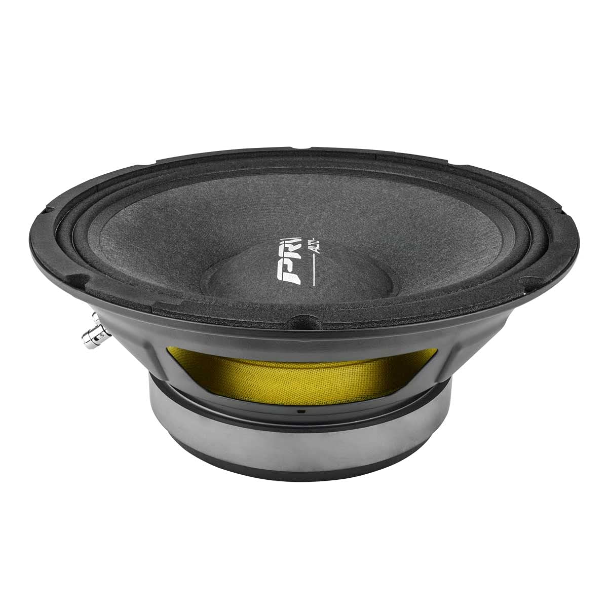 PRV AUDIO 10MR650A 10" Midrange Speaker, 8 Ohm, 650W, Black, Steel Voice Coil, Alto Series