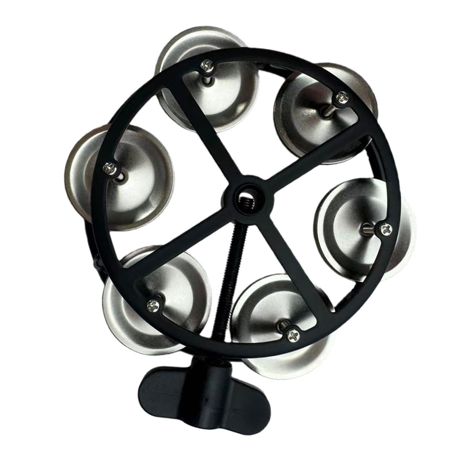 Atorse Hi Hat Tambourine Compact With Metal Jingles For Concert Kids Adults Parties Black Silvermusical Instruments & Gear | Per