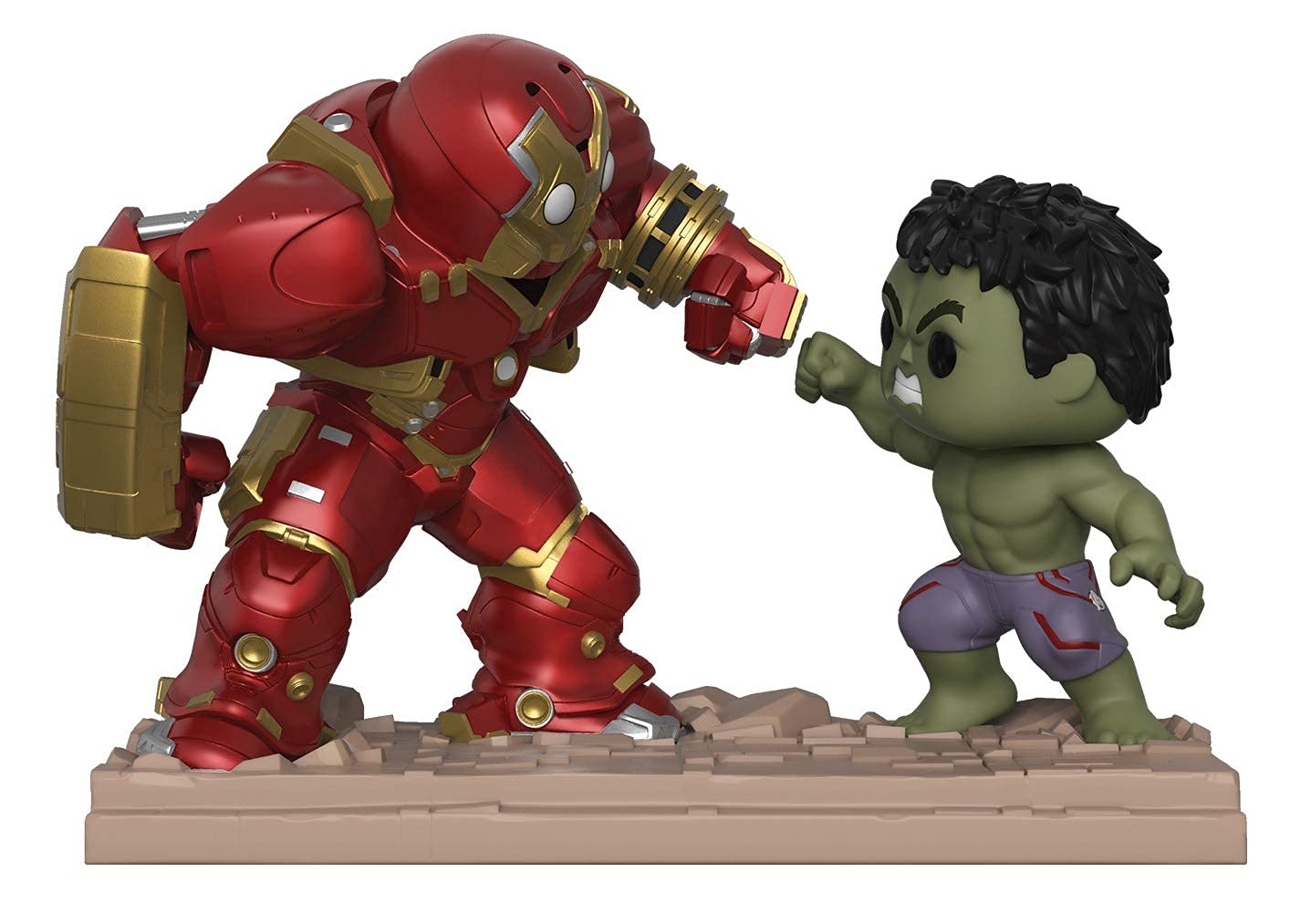 Funko 31269 Figure, Multicoloured, Marvel Movie Moments Hulkbuster Vs Hulk