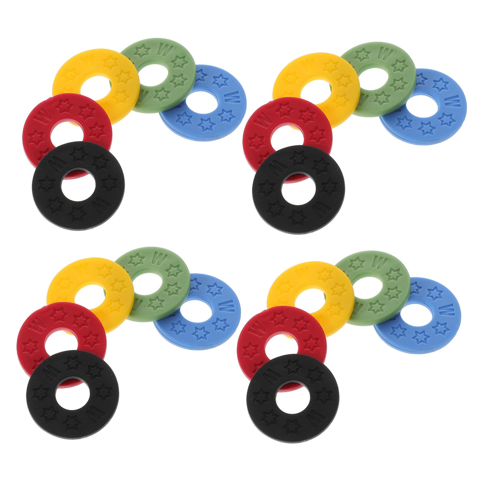 DECHOUS 20pcs Guitar Strap Locks Bass Guitar Protector Locks Acoustic Strap Blocks Pe Washers Easy Install