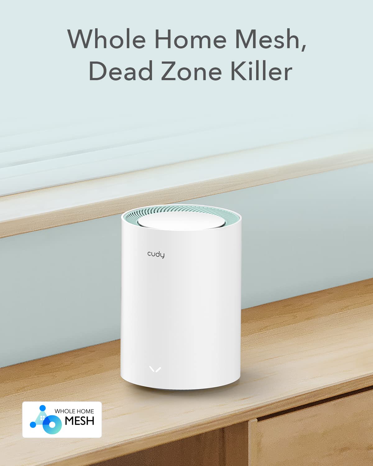 Cudy Ac1200 Gigabit Whole Mesh Wifi System, Dual Band, Wifi Extender, High Gain Antennas, Vpn, Cloudflare, Connect Up To 100 Dev