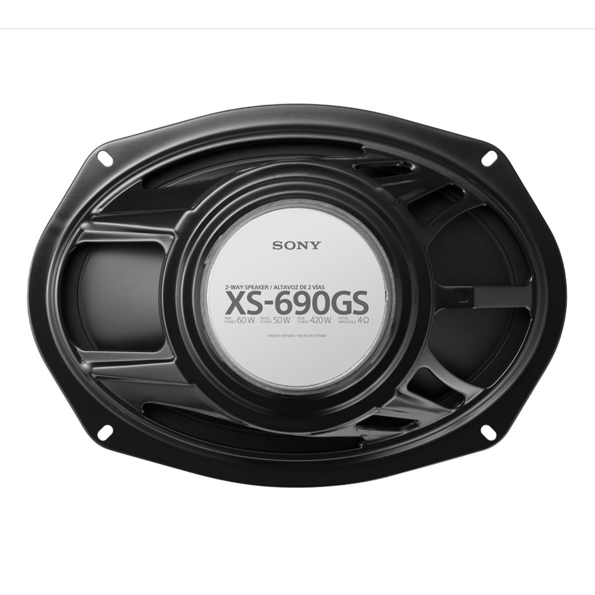 Sony Xs-690Gs 6X9 2-Way Coaxial Speaker - Pair - 4Ohm - 60 Watts Rms/420 Watts Max