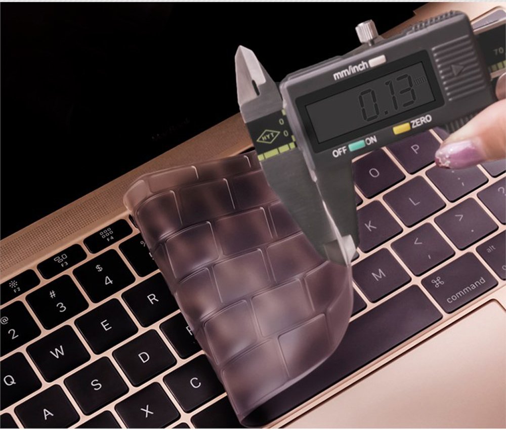Ultra Thin Keyboard Cover For 2019 2016 Release Macbook Pro 13 Inch A1708 No Touchbar And Macbook 12 Inch A1534, Tpu
