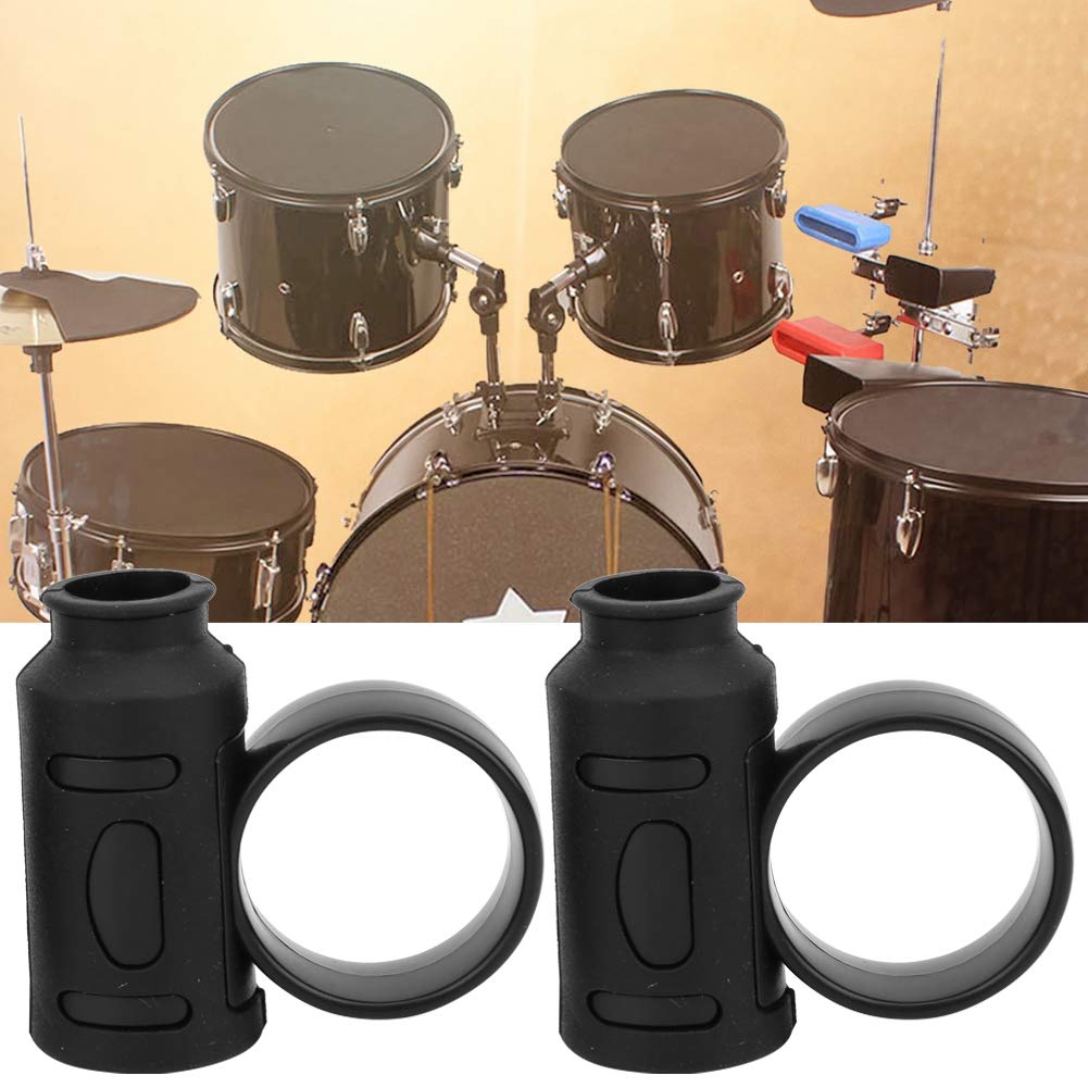 2 Pcs Drum Stick Control Clip Easy Stick Twirl Drumsticks Aid Auxiliary Tool Drumsticks Accessories For Drummer (Black) Performa