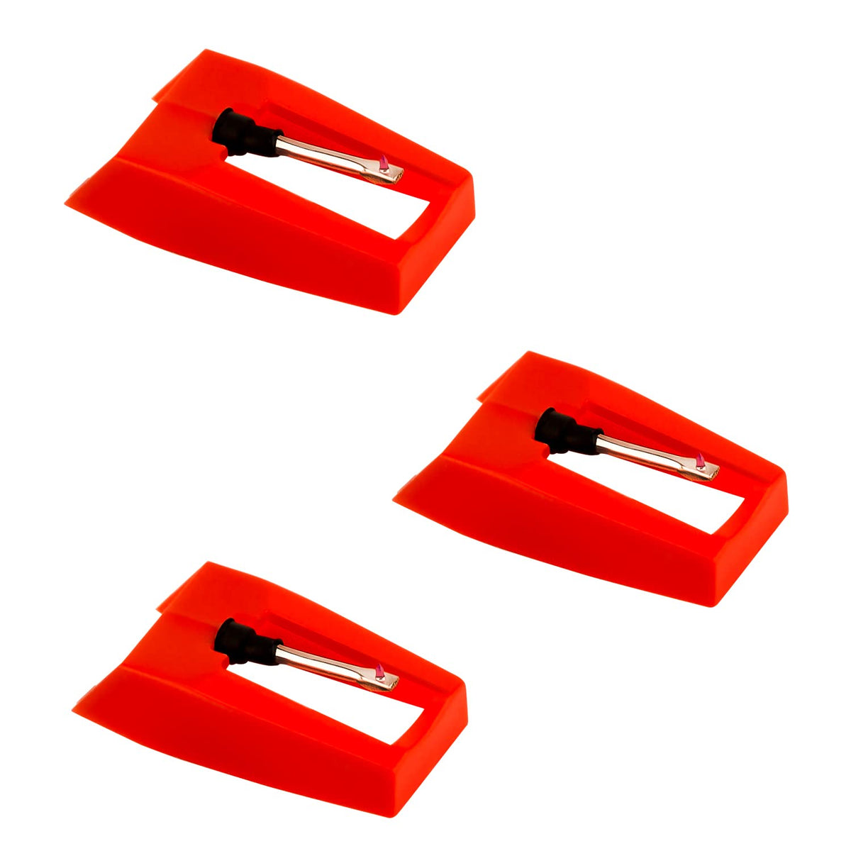 3Pcs Record Player Needle, Turntable Replacement Needle Long Lasting Record Player Needle Replacement Diamond Stylus Replacement