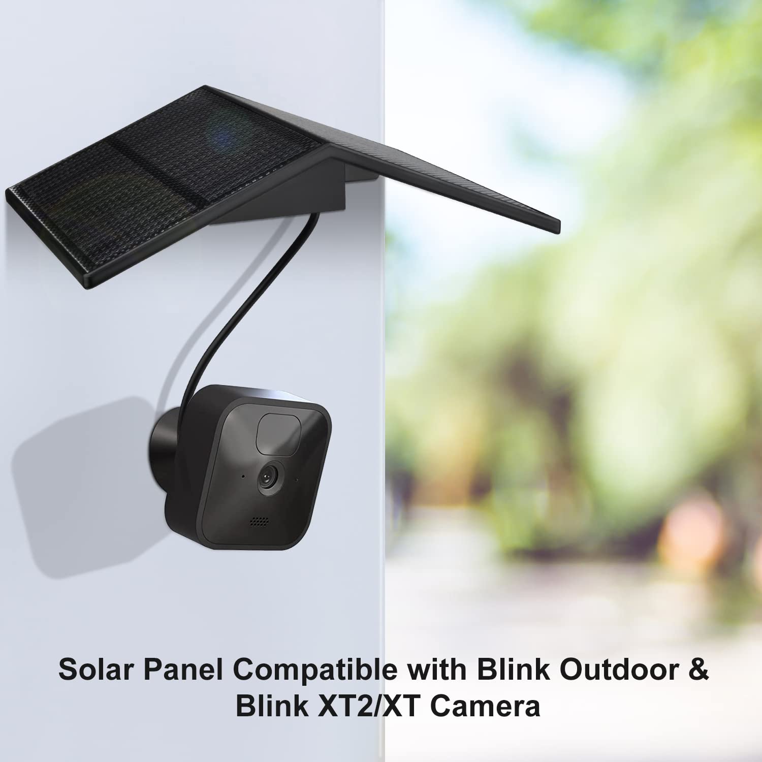 Solar Panel Compatible With Blink Outdoor (3Rd Gen) Blink Xt Xt2 Camera, Built In 5000Mah Rechargeable Battery, 4W Solar Panel F