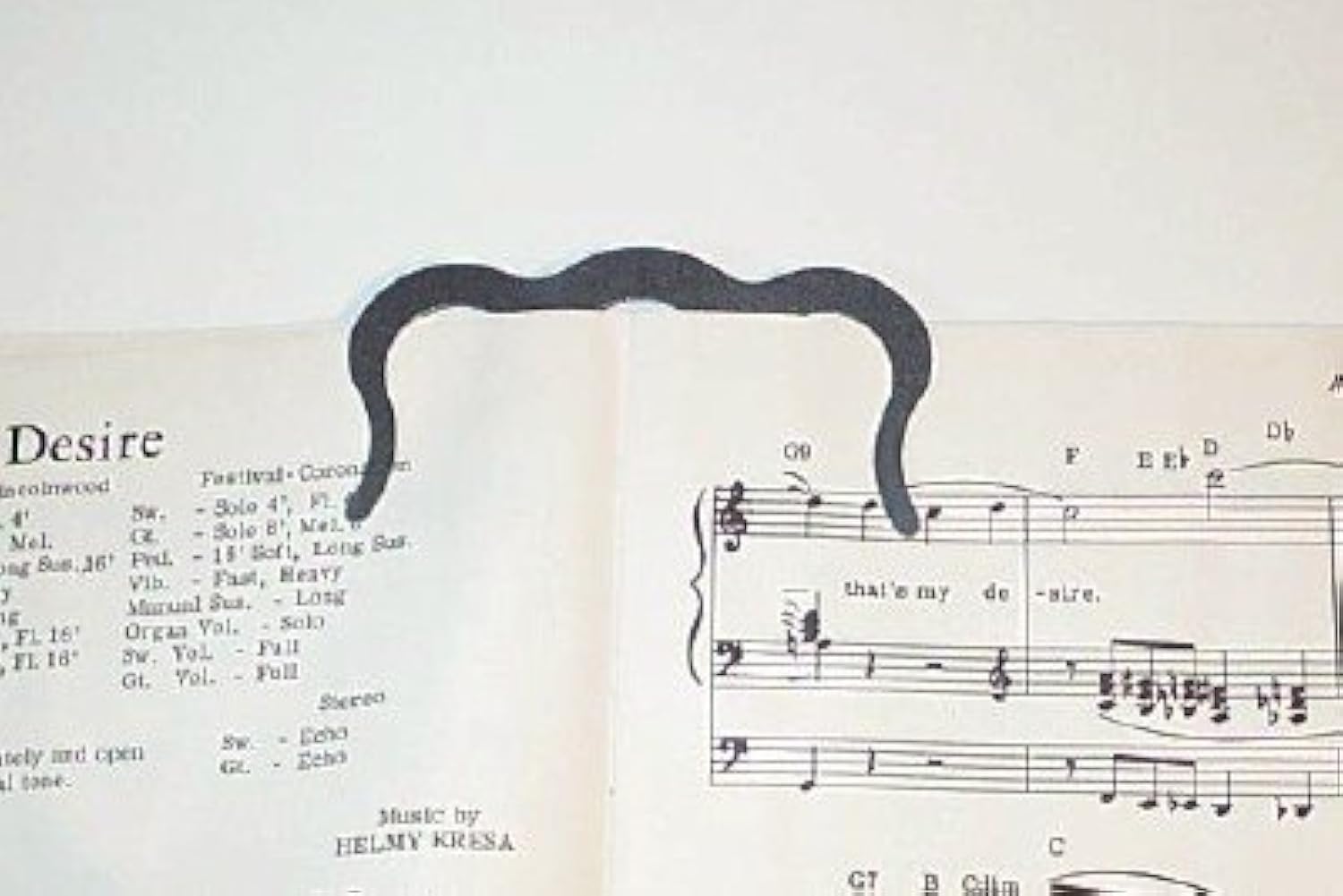 Music Book Clip Or Page Holder