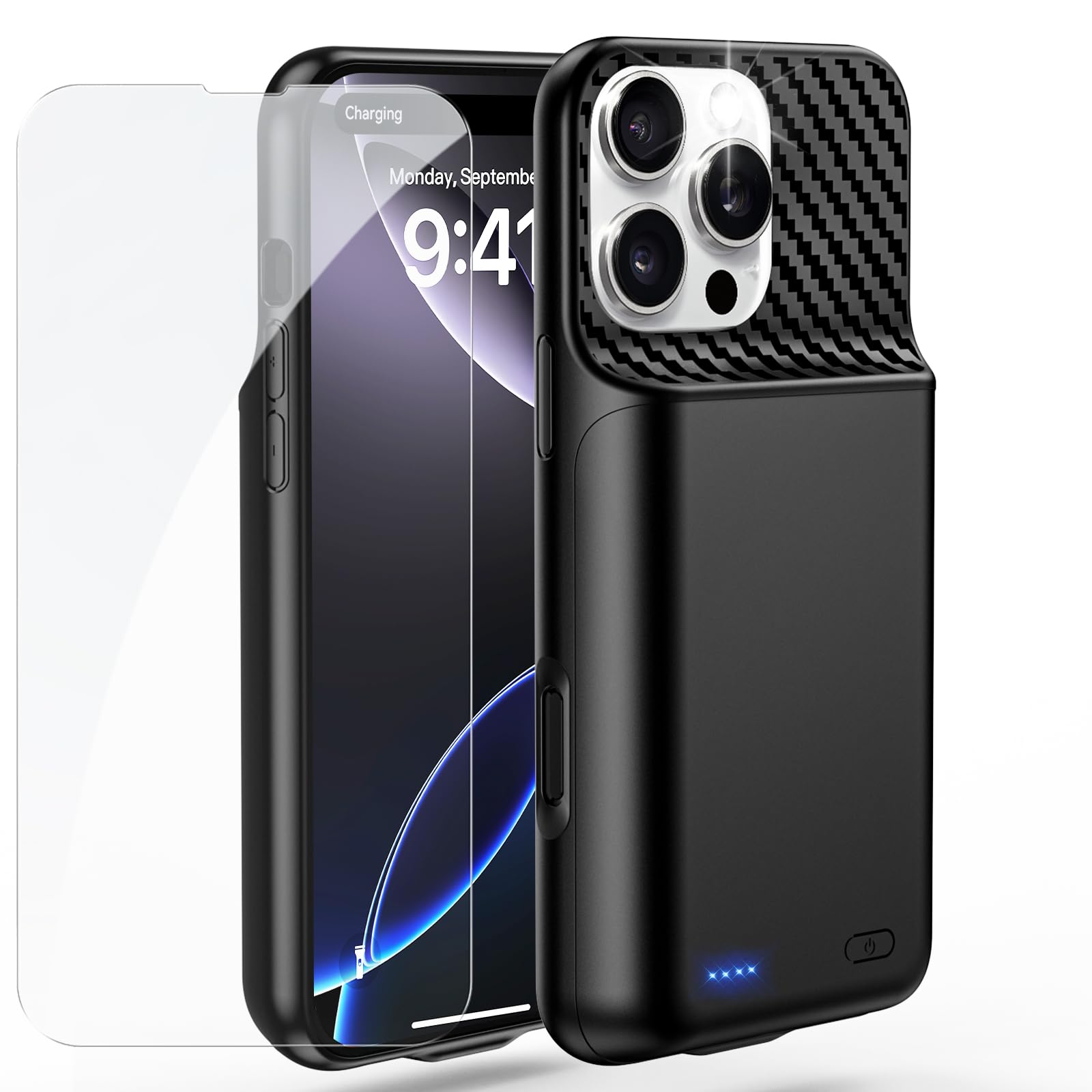 ZIKIHAA Battery Case for iPhone 16 Pro Max (6.9 inch), 2026 Upgraded High Capacity 13800mAh Battery Pack Rechargeable Charger Ex