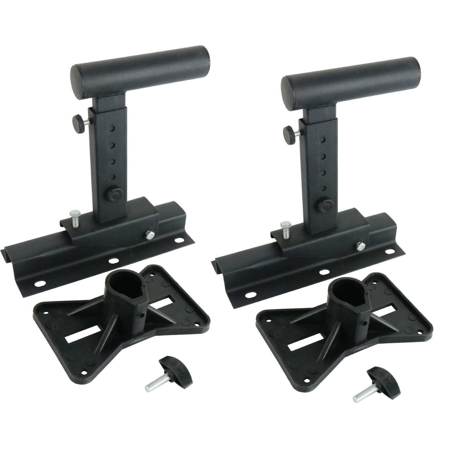 Yaeccc Pair Of Speaker Wall Mounts, Universal Bookshelf Speaker Mounting Bracket,66 Lbs Capacity, Black