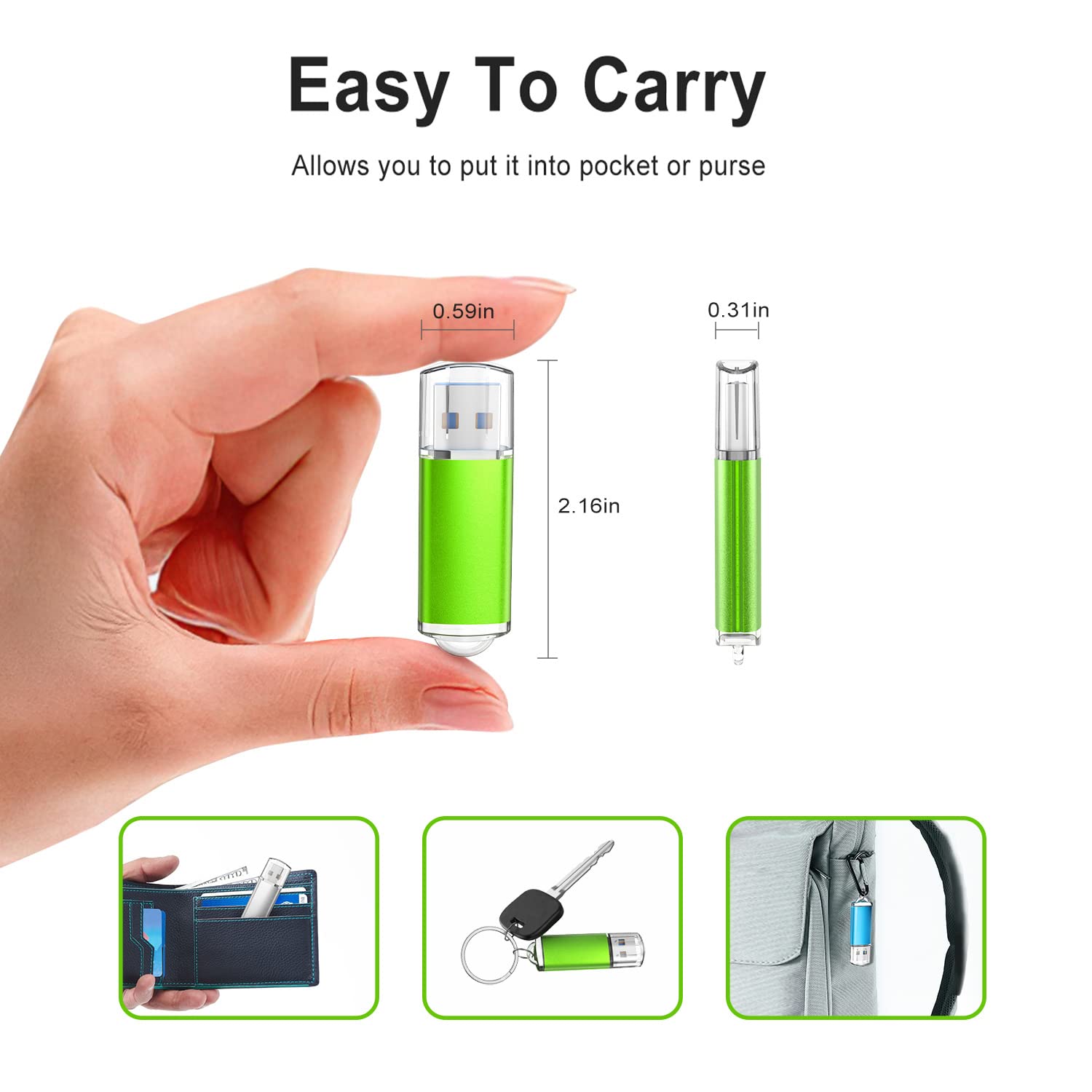 Topesel Usb Flash Drive 5 Pack 32Gb Usb 3.0 Flash Drive High Speed 32Gb Flash Drive Memory Stick Usb Drive Thumb Drives Usb Stick For Pc Laptops (5 Mixed Colors: Black Blue Green Red Silver)