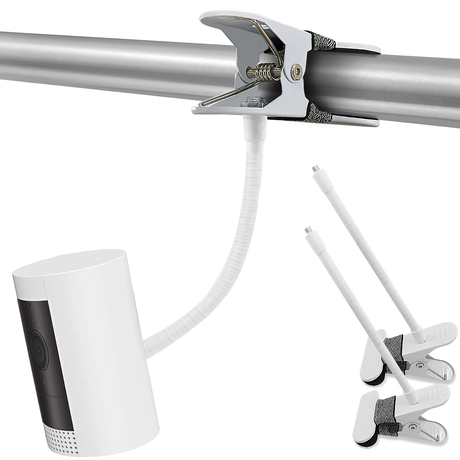 2Pack  Szaoyu Flexible Clamp Mount Compatible With Ring Mount Stick Up Cam & Indoor Cam, Flexible Gooseneck Mounting Bracket No