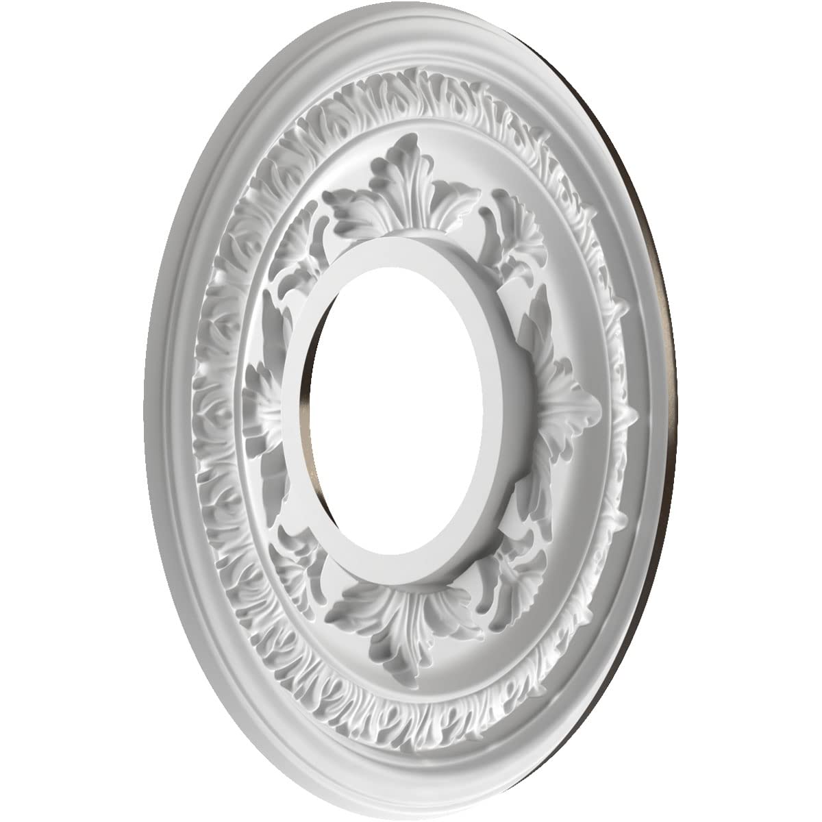 Ekena Millwork Cmp10Baeru Baltimore Thermoformed Pvc Ceiling Medallion (Fits Canopies Up To 4 1/4), 10Od X 3 1/2Id X 3/4P, Unive