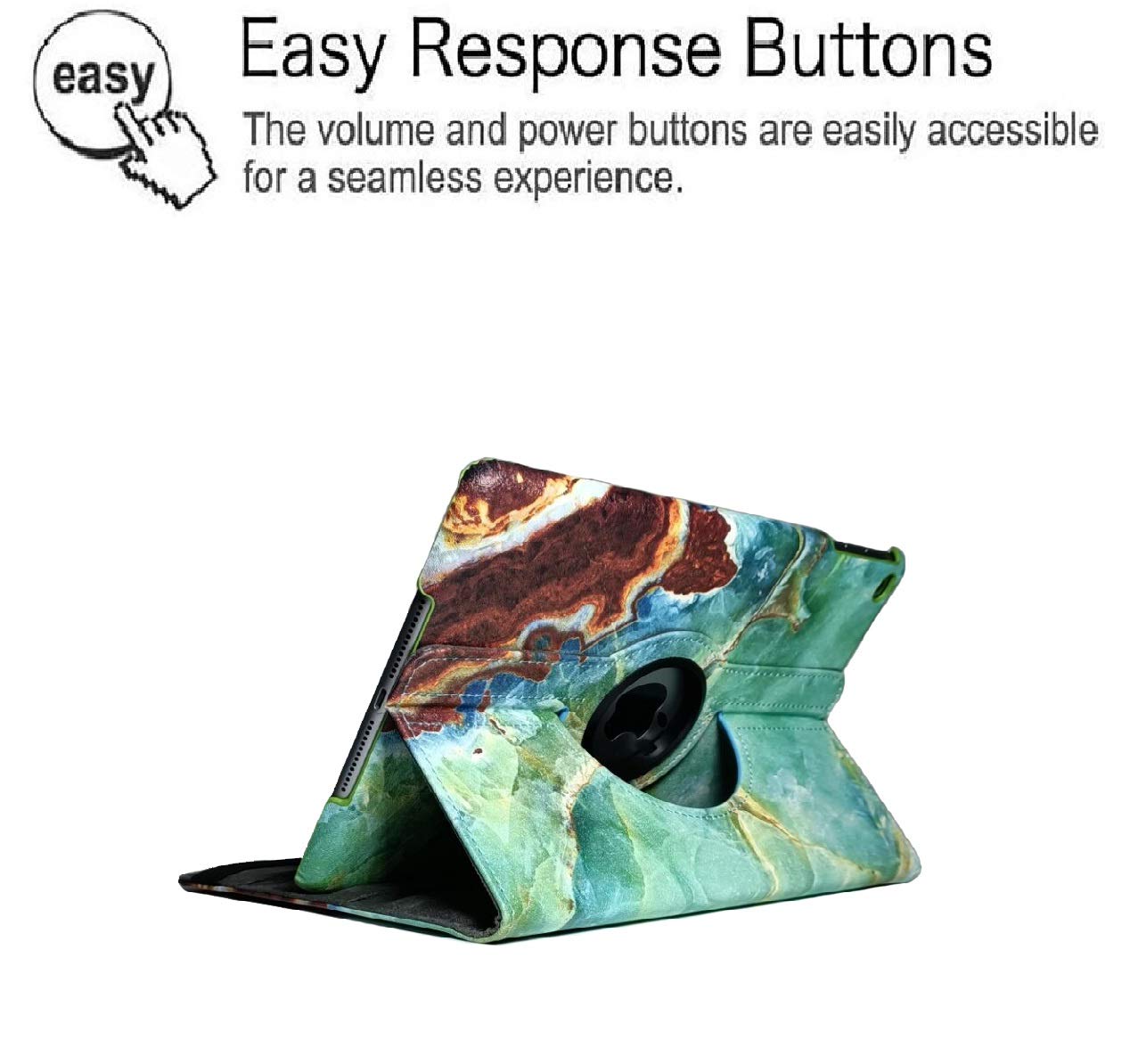 Newraturner Case For Ipad Air (3Rd Gen) 10.5 2019 / Ipad Pro 10.5 2017 Case,360 Degree Rotating Stand Protective Cover, Auto Sle