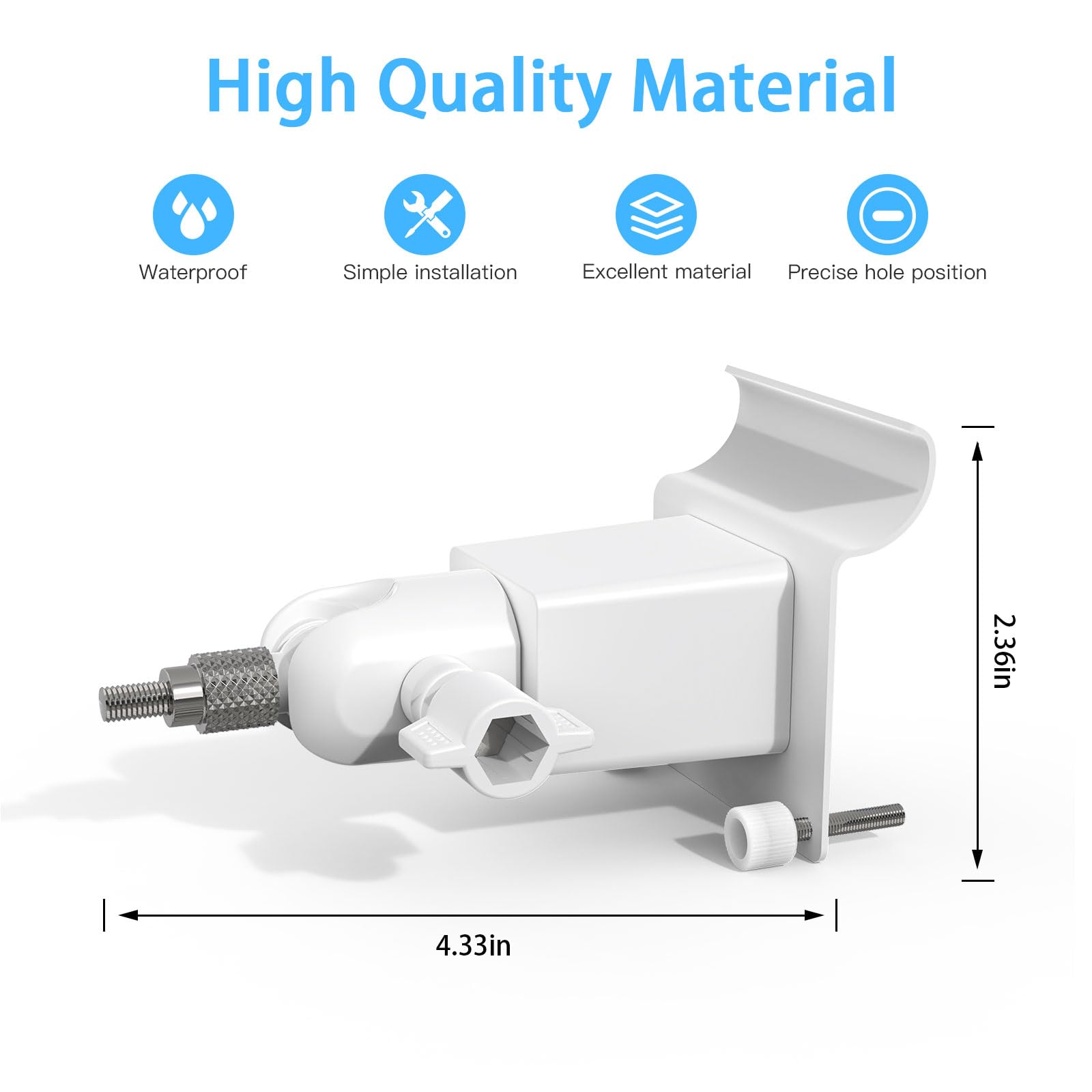 Koroao Vinyl Siding Mount Compatible With Wyze Cam Pan V3 Camera (White)