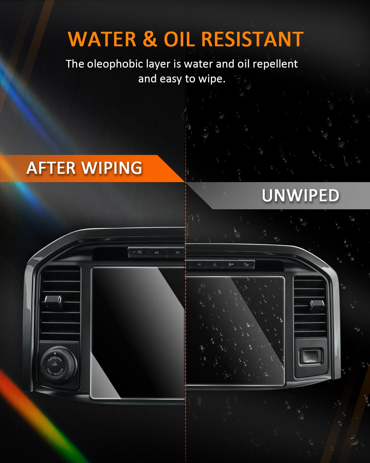 Cdefg For 2021 2022 2023 2024 2025 Ford F 150 F150 Screen Protector F150 Lightning F 150 Accessories (Lariat/King Ranch/Platinum/Limited/Tremor/Raptor) 12' Tempered Glass