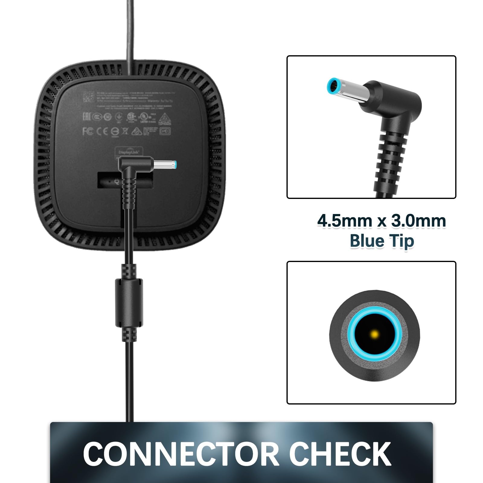 120W 19.5V 6.15A Ac Charger For Hp Usb C Dock G5 5Tw10Ut 5Tw10Aa Usb C/A Universal Dock G2 5Tw13Aa Envy 15 17 Series Omen 15 500