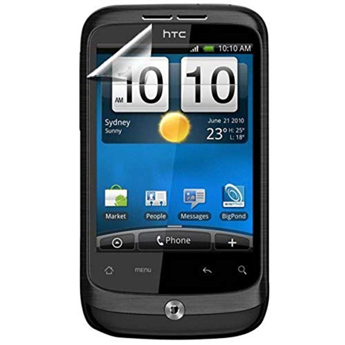 Hypercel Anti Glare Screen Protector For Htc Wildfire   1 Pack   Screen Protector   Retail Packaging   Clear