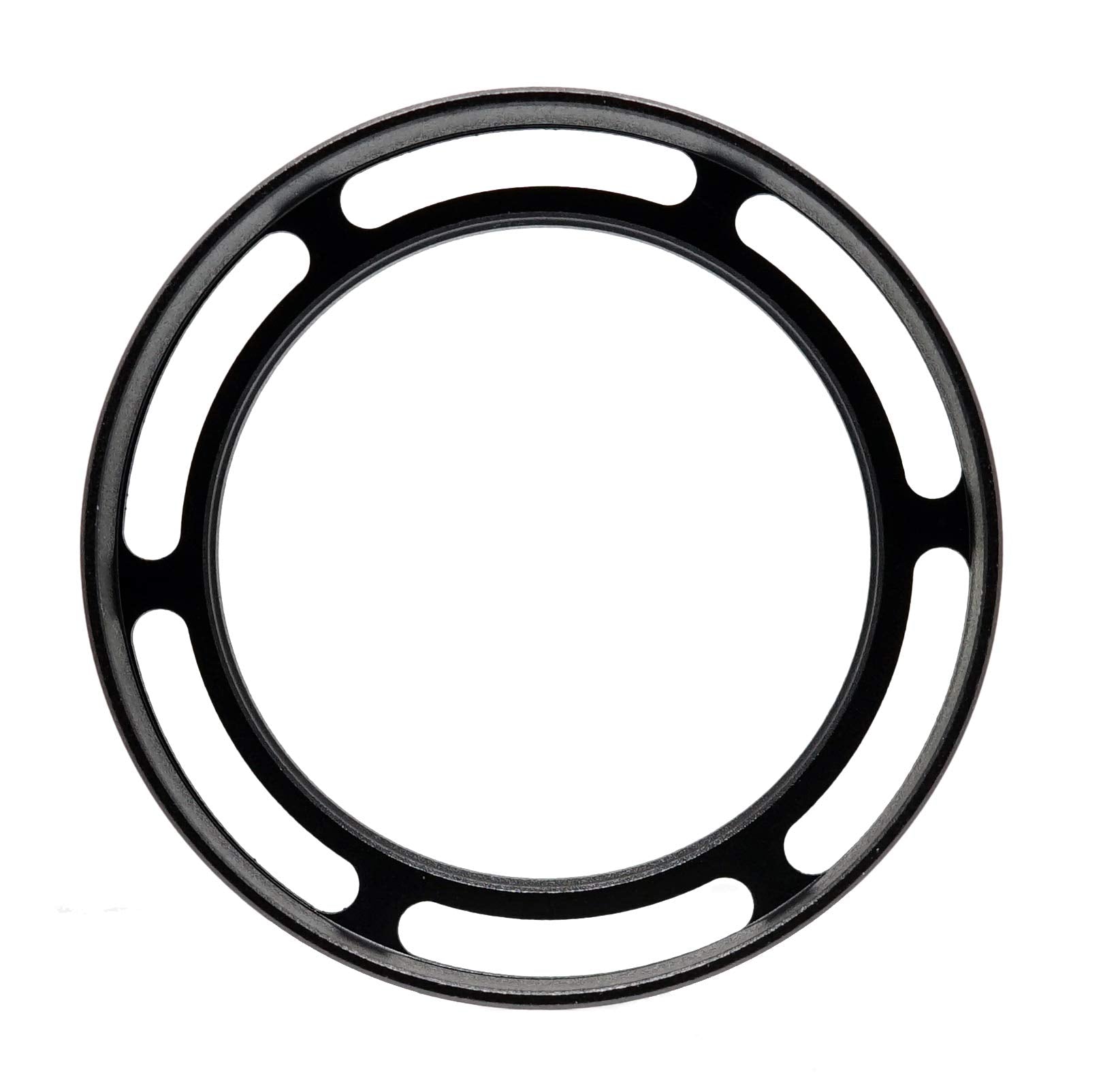 Fotasy Metal 40.5Mm Vented Lens Hood, 40.5Mm Metal Hood, 40.5Mm Lens Hood For Fuji Leica Leitz Panasonic Olympus Panasonic Sony