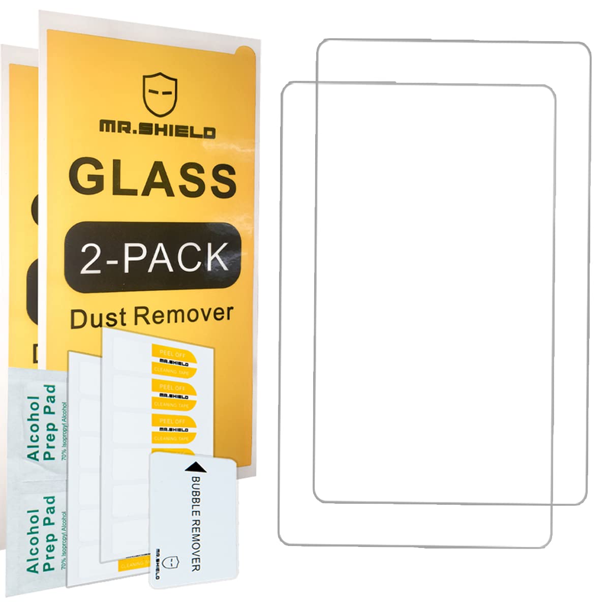 Mr.Shield [2 Pack] Screen Protector For Autel Maxicom Mk808Bt/Mk808/Mk808Ts, (Tempered Glass) Autel Maxicheck Mx808 / Maxipro Mp