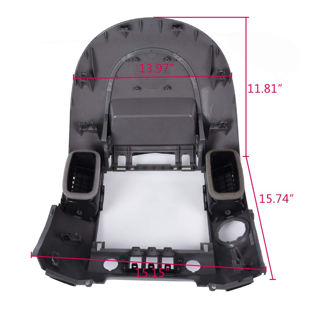 Grand Orange Center Dash Radio Ac Bezel W/O Speaker Bezel Compatible With 2004 2006 Nissan Titan, Armada Se & Xe Without Center