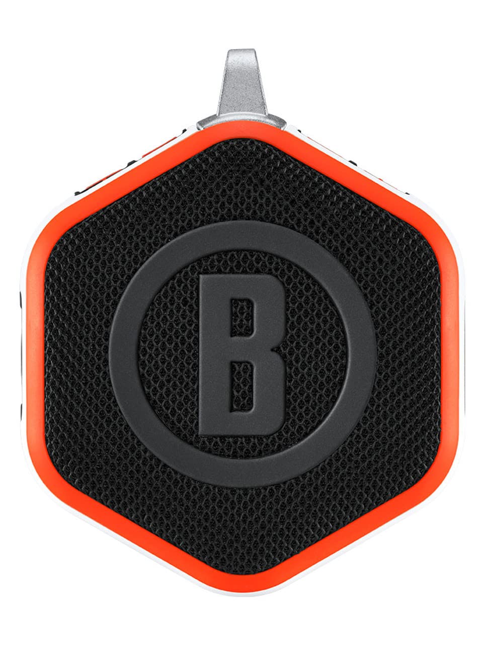 Bushnell Wingman Mini Orange/White Gps Bluetooth Speaker With Wearable4U Cleaning Cloth And Wall/Car Chargers Bundle