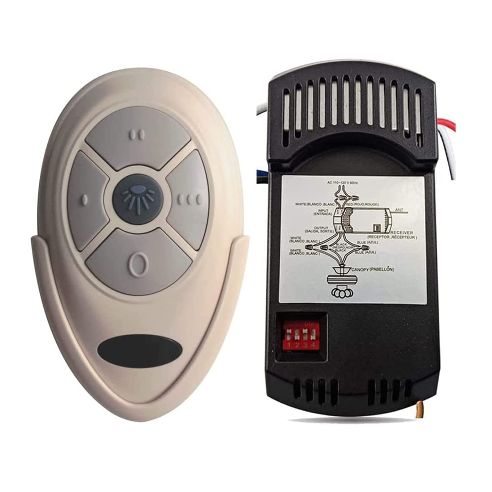 Ceiling Fan Remote Control Kit Replacement For Harbor Breeze Hunter Allen+Roth Kichler   Fan 35T Kujce9603 L3Hfan35T1