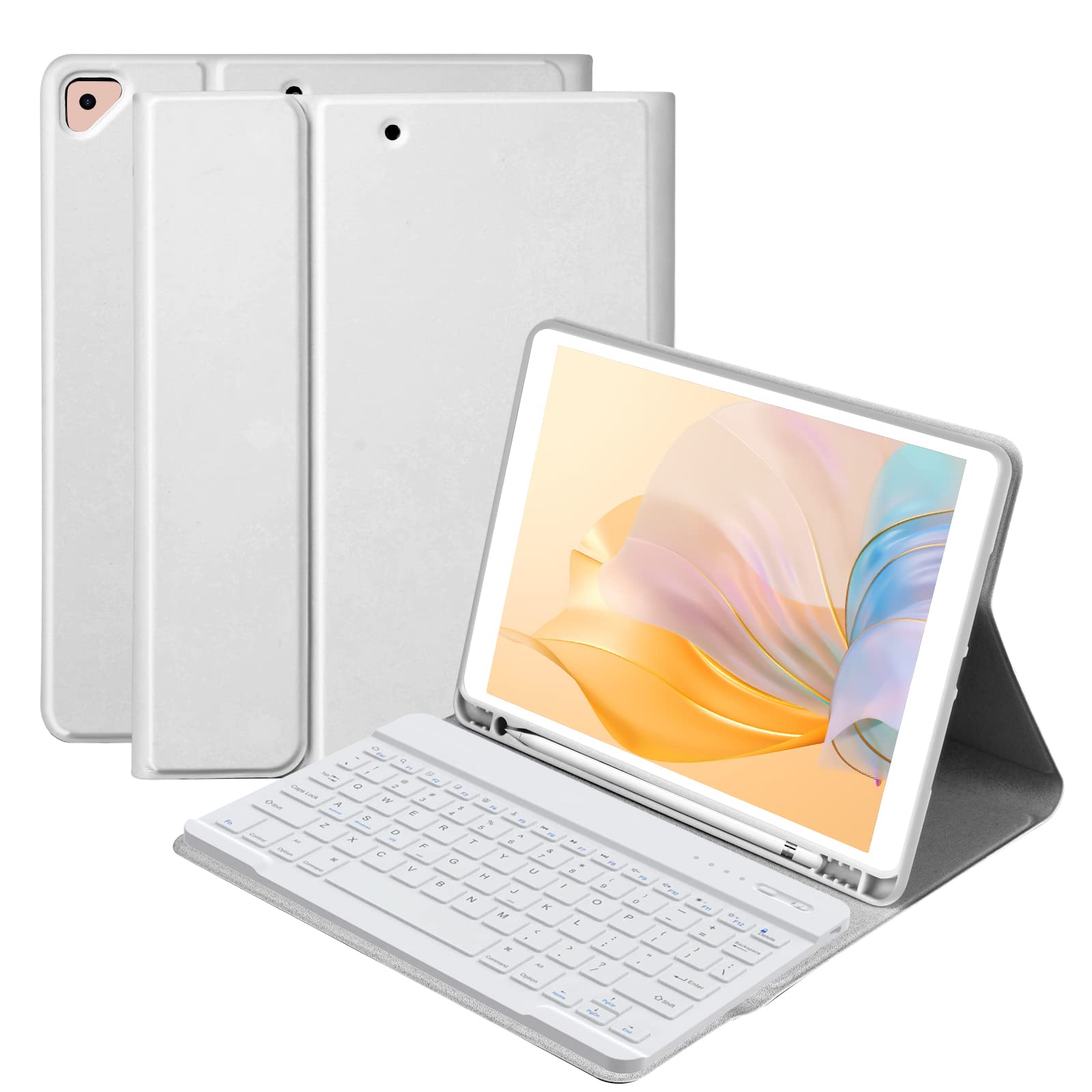 BQSS Keyboard Case for ipad 10.2 9th/8th/7th Gen,Wireless Magnetic Detachable Keyboard for iPad 9th/8th/7th, for iPad Air 3rd Ge