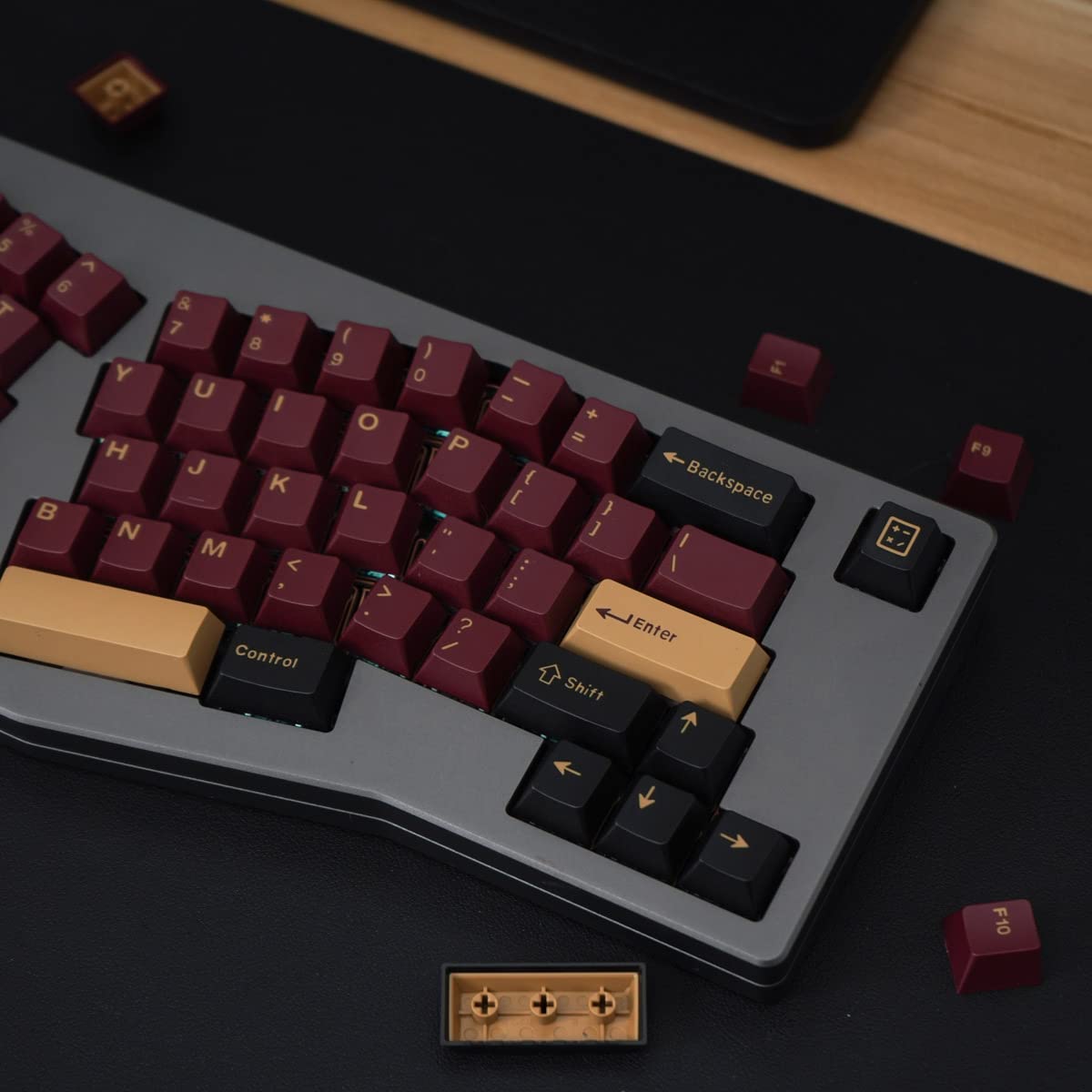 Red Samurai Keycaps Set 173 Keys Cherry Profile Doubleshot Custom Keycaps For Cherry Mx Gateron Kailh Box Switches Mechanical Ke