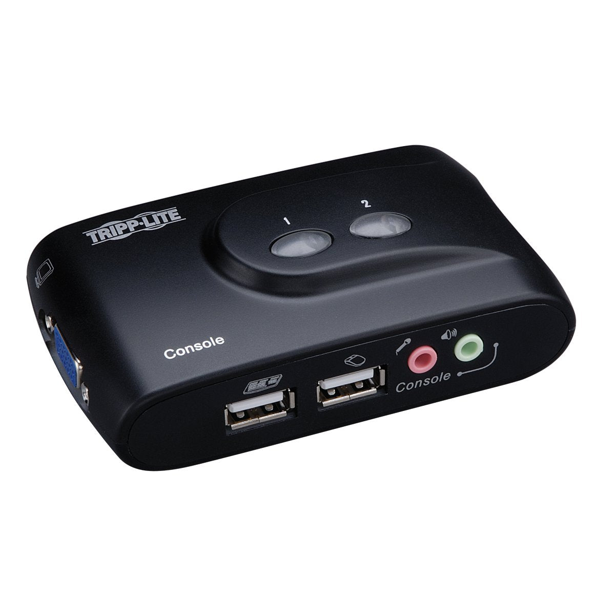 Tripp Lite Eaton B004-Vua2-K-R Series 2-Port Compact Usb Kvm Switch With Audio A