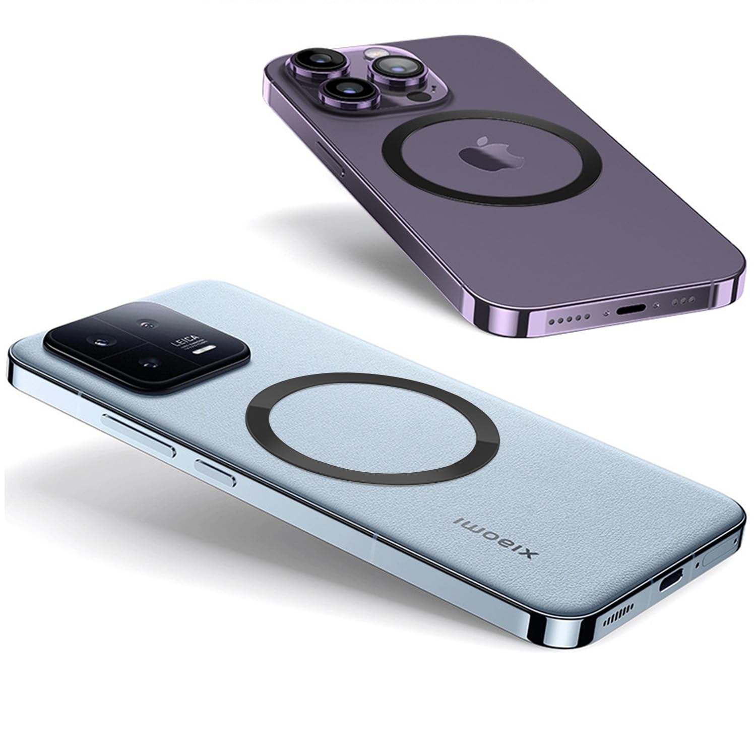 Tenoc Universal Metal Ring Sticker For Magnetic Charger Compatible With Iphone/Samsung/Android All Cellphones, Magnetic Mount/Ph