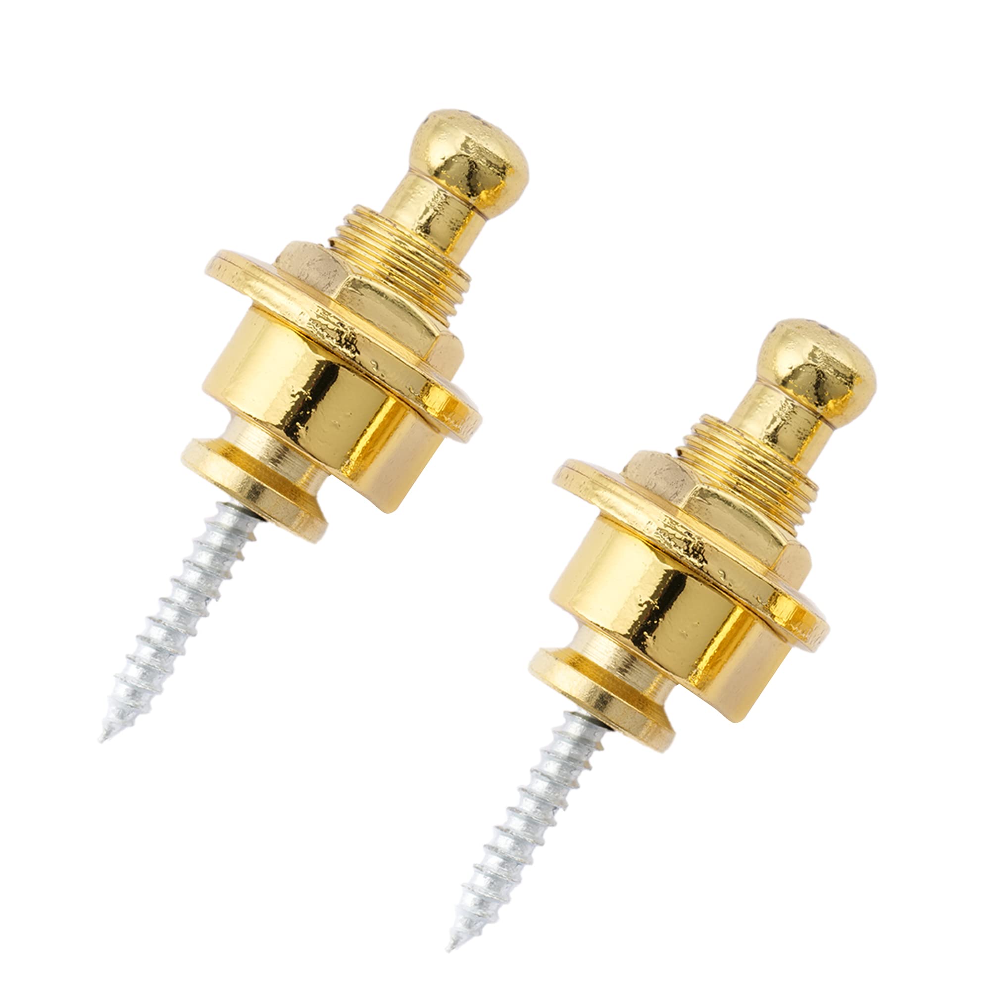 Musiclily Guitar Bass Schaller Style Security Straplocks Round Head Lock Strap Pins And Buttons Straplocks System For Fender Ele