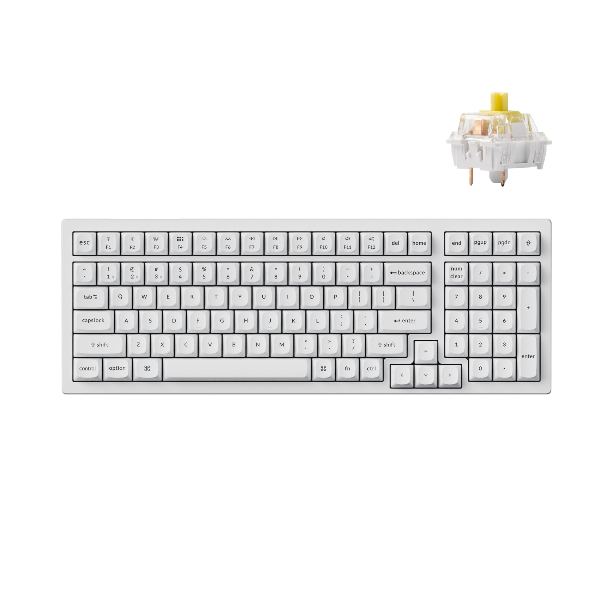 Keychron K4 Pro QMK/VIA Custom Wireless Mechanical Keyboard, Programmable Hot-swappable 100 Keys, RGB Backlight Wired Gaming Key