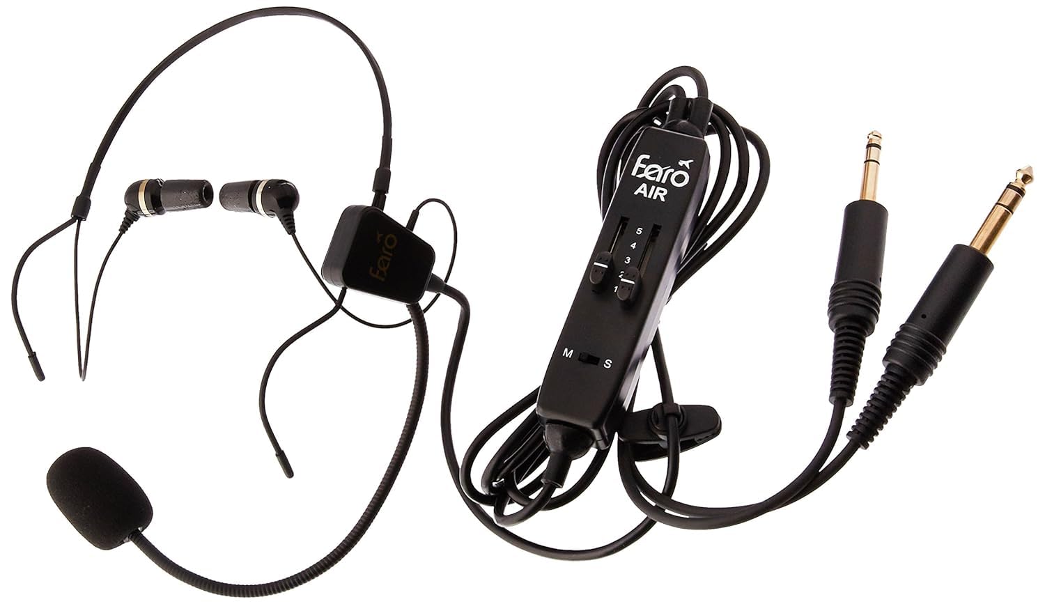 Faro Air In Ear Aviation Headset Premium Pilot Headset   Compare With Clarityaloft, Black