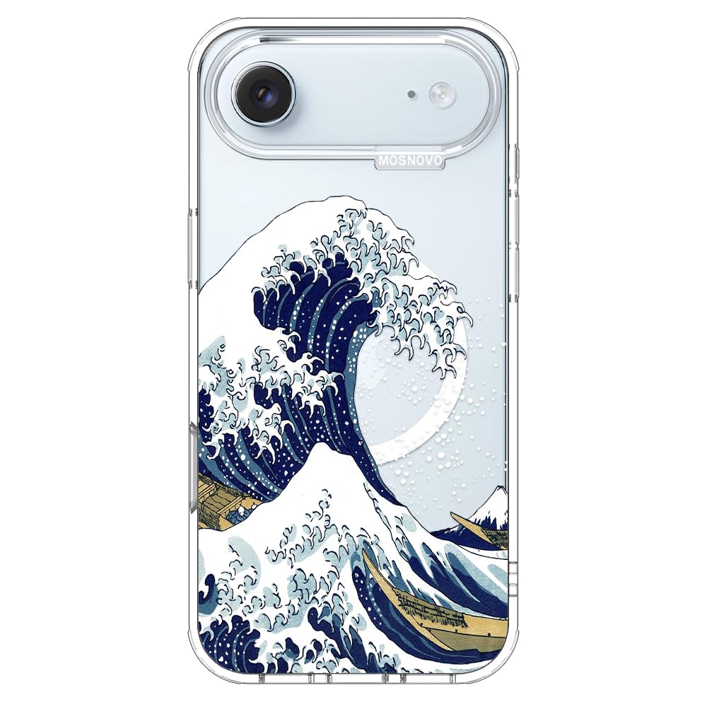 MOSNOVO for iPhone Air Case | Compatible with Magsafe | Military Grade 6.6ft Drop Tested | Camera Control | Clear with Great Wav