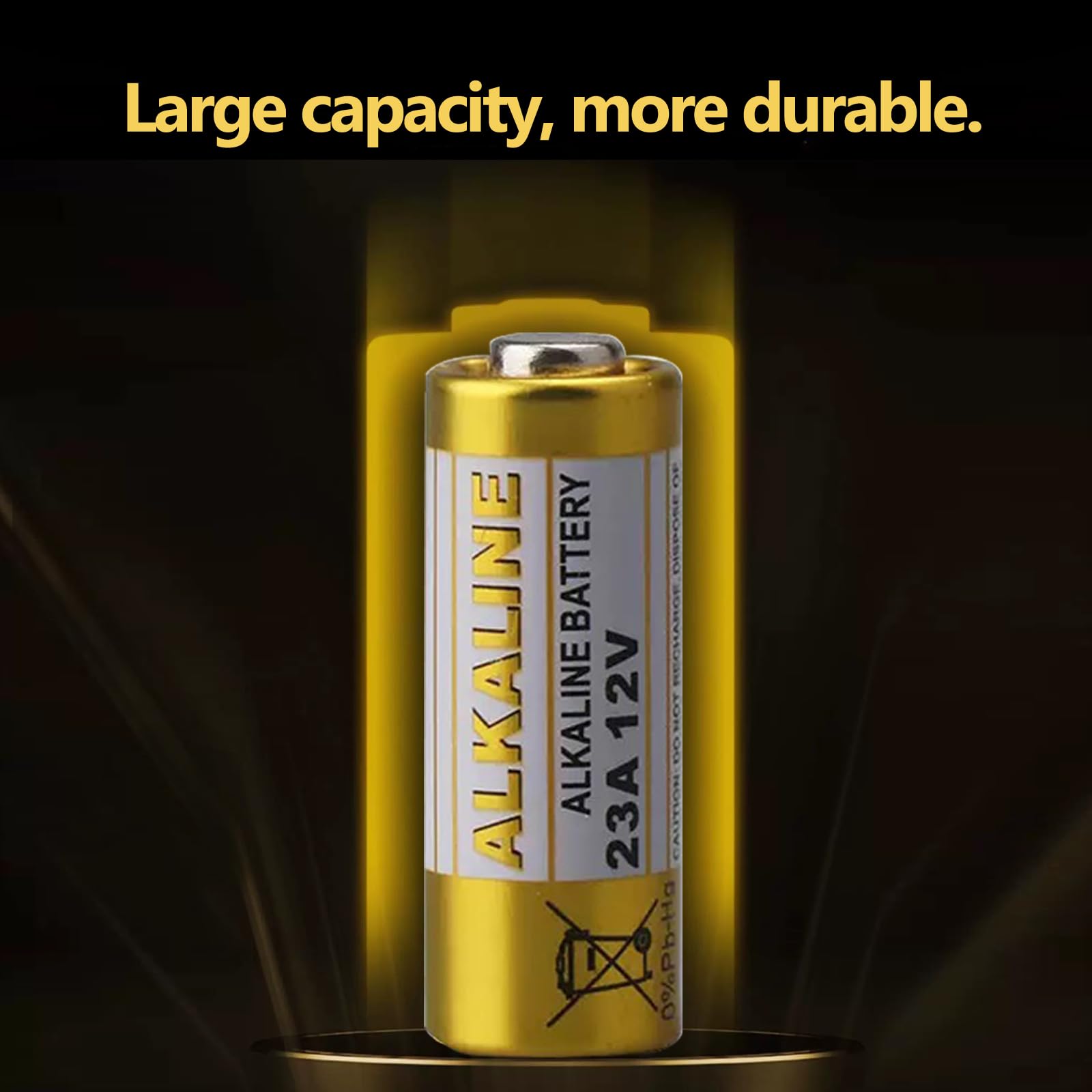 23A 12 Volt Battery, 12V Battery For Remote, Alkaline 10 Pack, For Remote Control,Doorbell,Alarm Clock,Car Key,Igniter