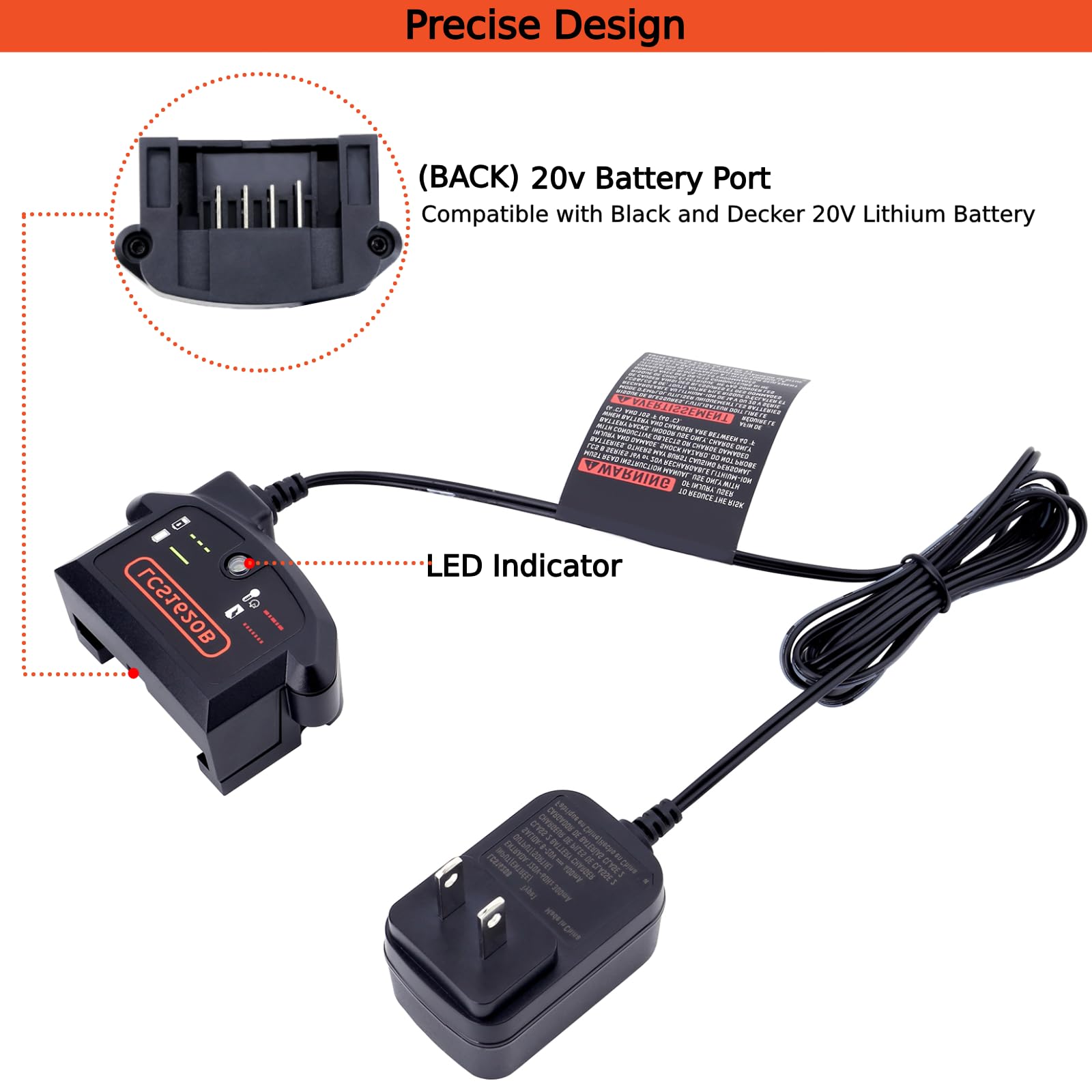 Tulepowceeng Lcs1620B Charger Compatible With Black And Decker 20V 12V Max Lithium Battery Lbxr20 Lbx4020 Lbx20 Lbxr2020 Replace