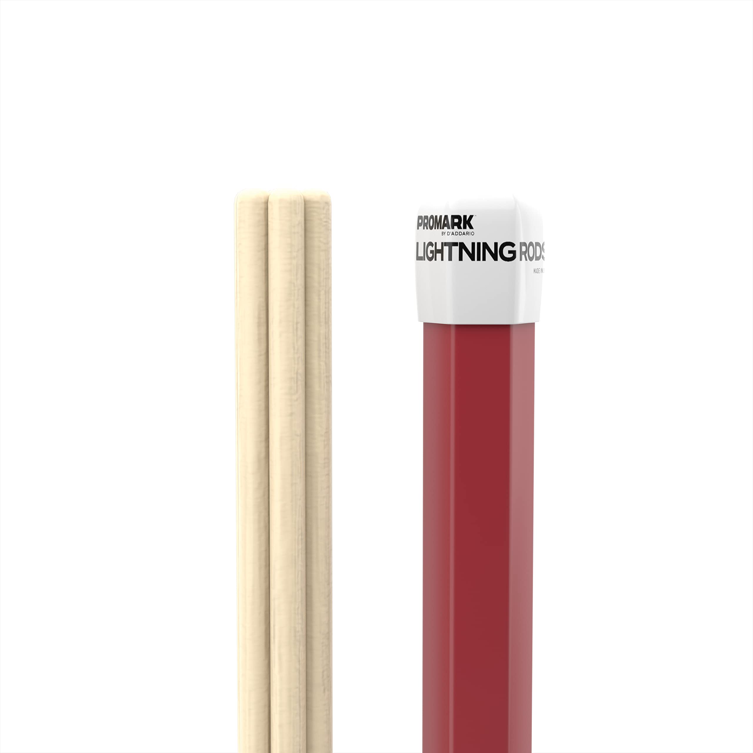 Promark Lightning Rods Drum Sticks - L-Rods Dowel Drumsticks - Quiet, For Small Performances - 5B, 530 Diameter - 16 Length - 1