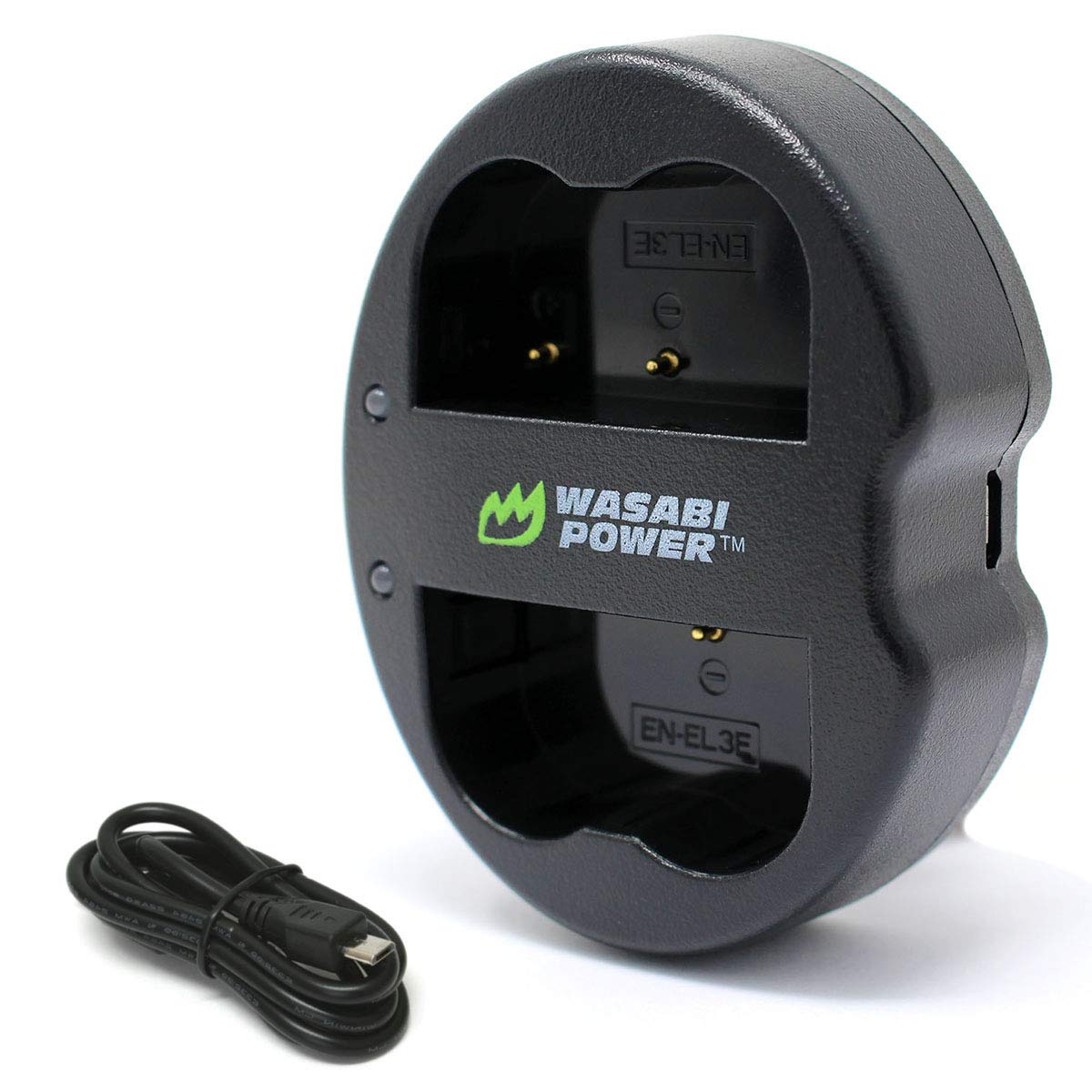 Wasabi Power Dual Usb Battery Charger Compatible With Nikon En El3E And Nikon D50, D70, D70S, D80, D90, D100, D200, D300, D300S,