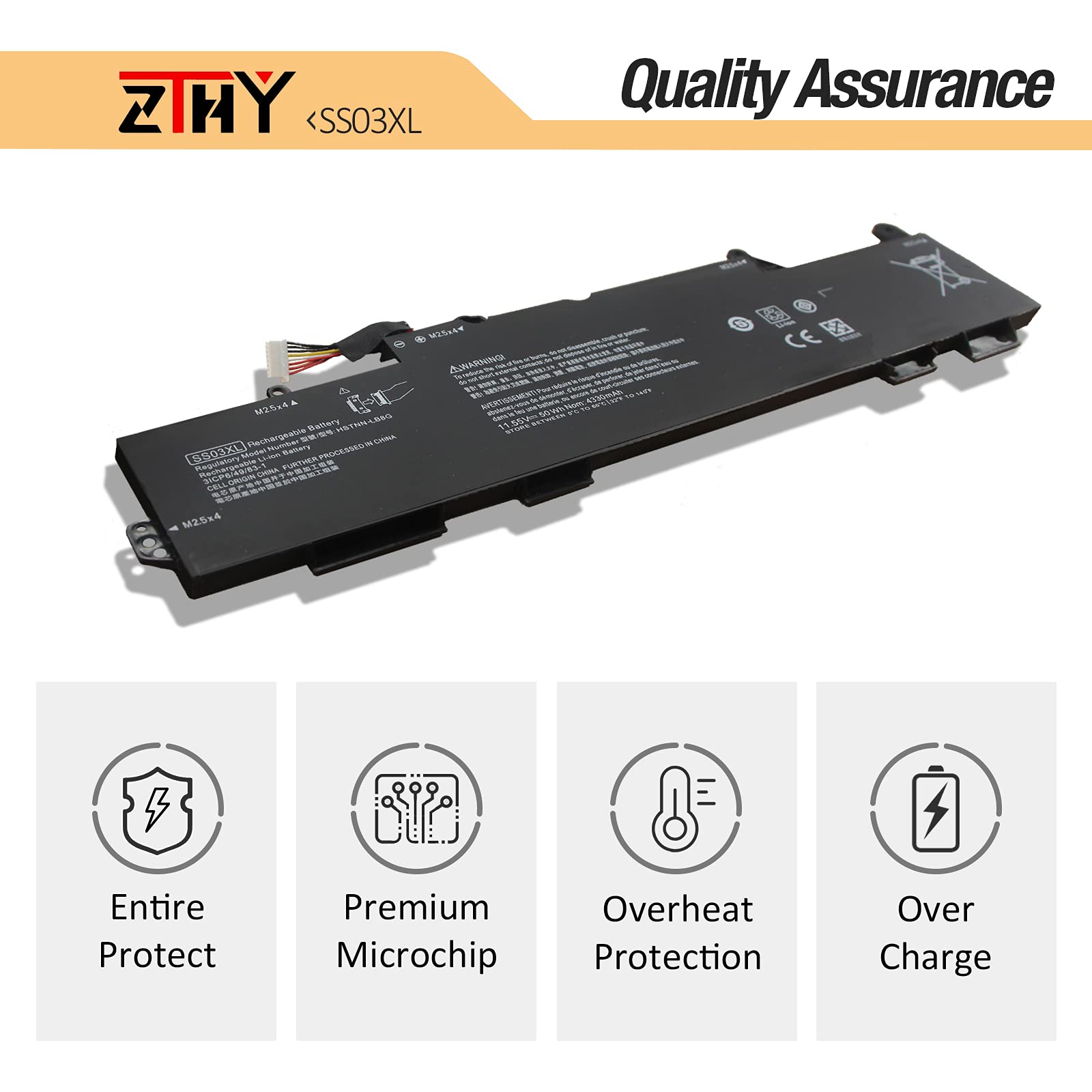 Zthy Ss03Xl Laptop Battery Replacement For Hp Elitebook 730 735 740 745 830 836 840 846 G5 Elitebook 735 745 830 840 G6 Zbook 14
