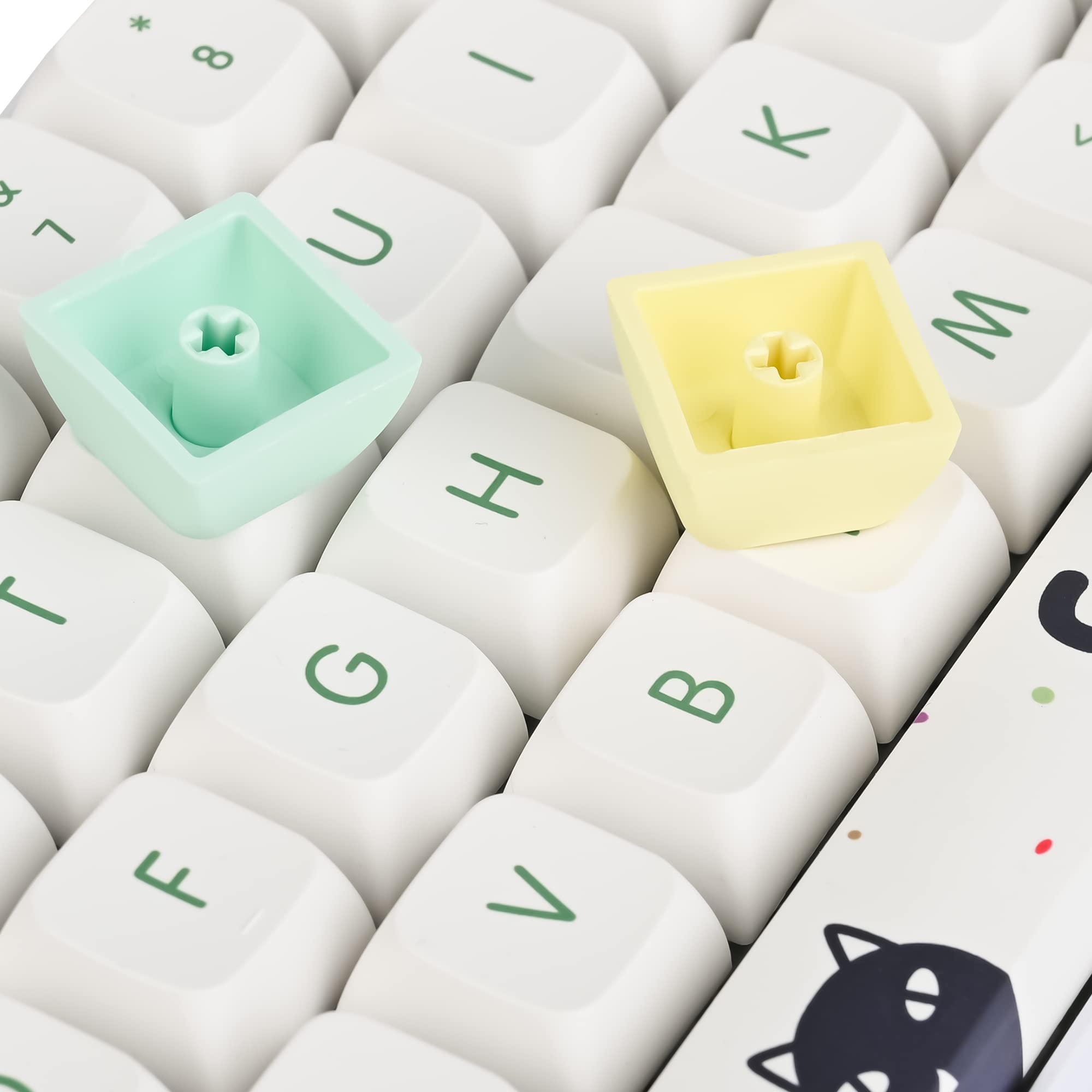 Weird Cat Pbt Custom Keycaps