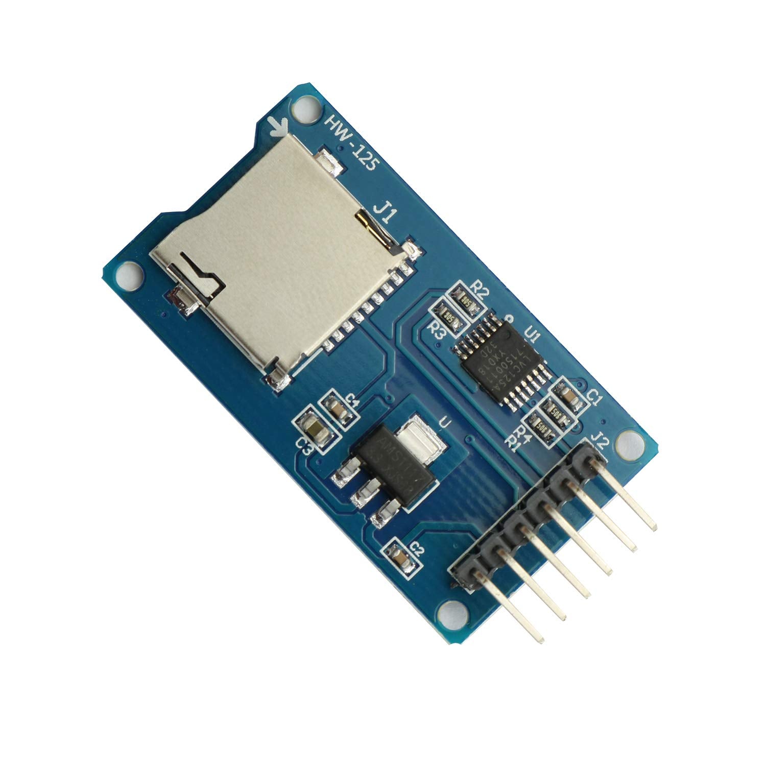 Maxmoral 2Pcs Micro Sd Storage Board Memory Shield Expansion Module 6 Pin Spi Interface Mini Tf Card Adapter Reader