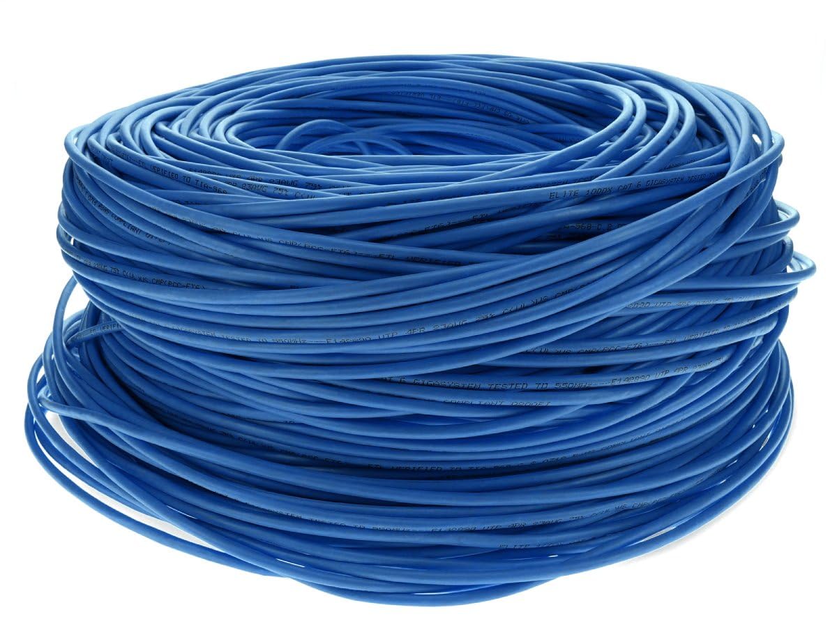 Addon 1000Ft Blue Cat6 Utp Pvc Bulk Copper Patch Cable