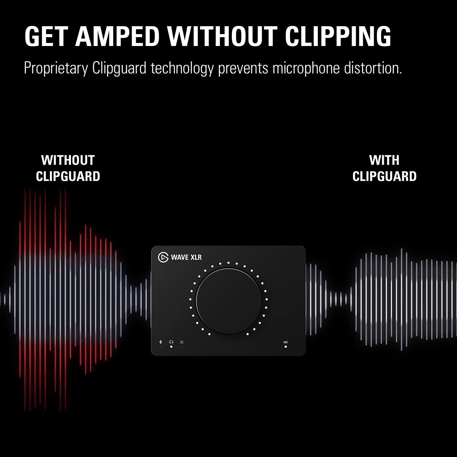 Elgato Wave Xlr - Audio Mixer And 75 Db Preamp For Xlr Mic To Usb-C, Control Interface With 48V Phantom Power, Tap-To-Mute, Digi